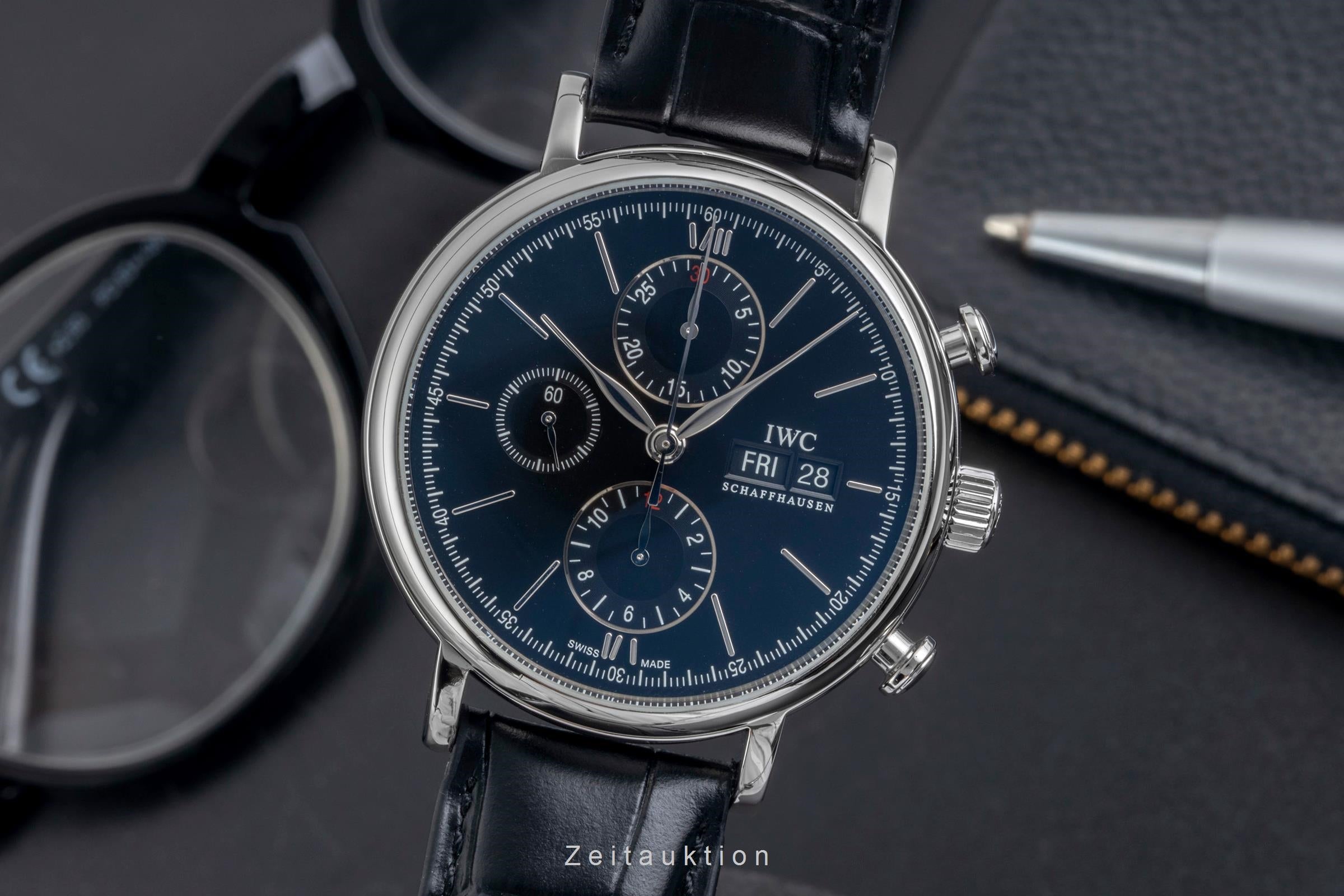 IWC Portofino acero automático reloj para caballeros IW391008 LP: 7100EUR  [2604988]