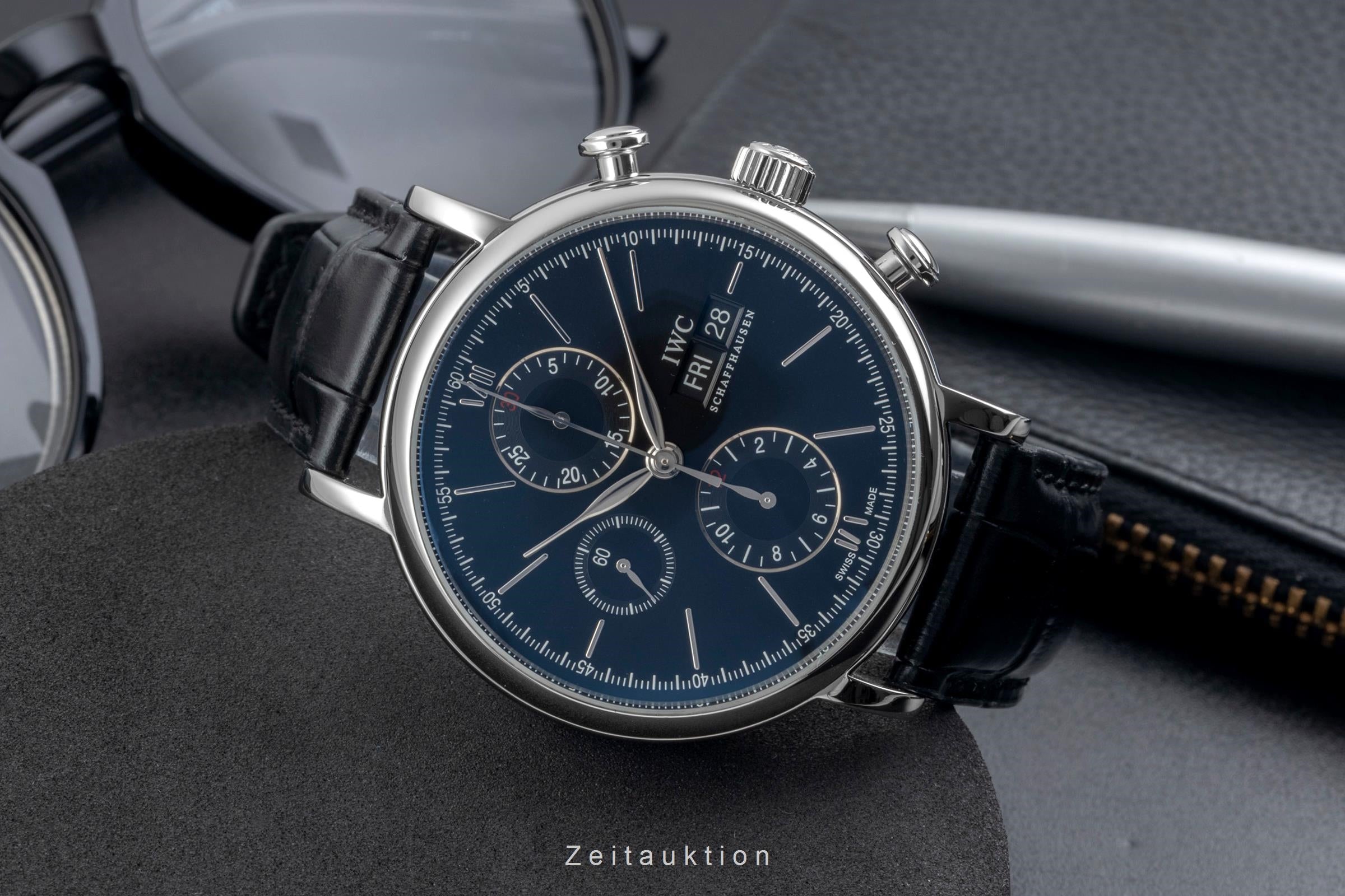 IWC Portofino acero automático reloj para caballeros IW391008 LP: 7100EUR  [2604988]