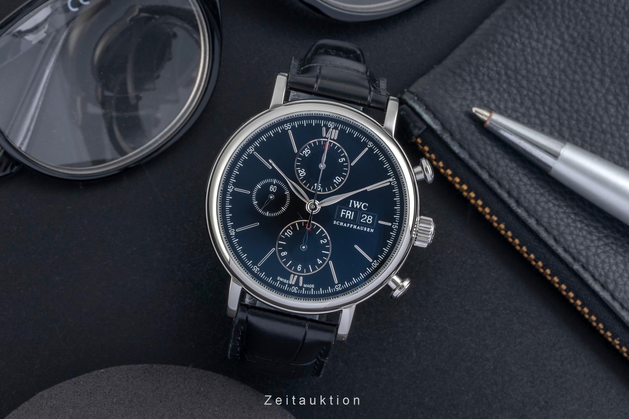 IWC Portofino acero automático reloj para caballeros IW391008 LP: 7100EUR  [2604988]