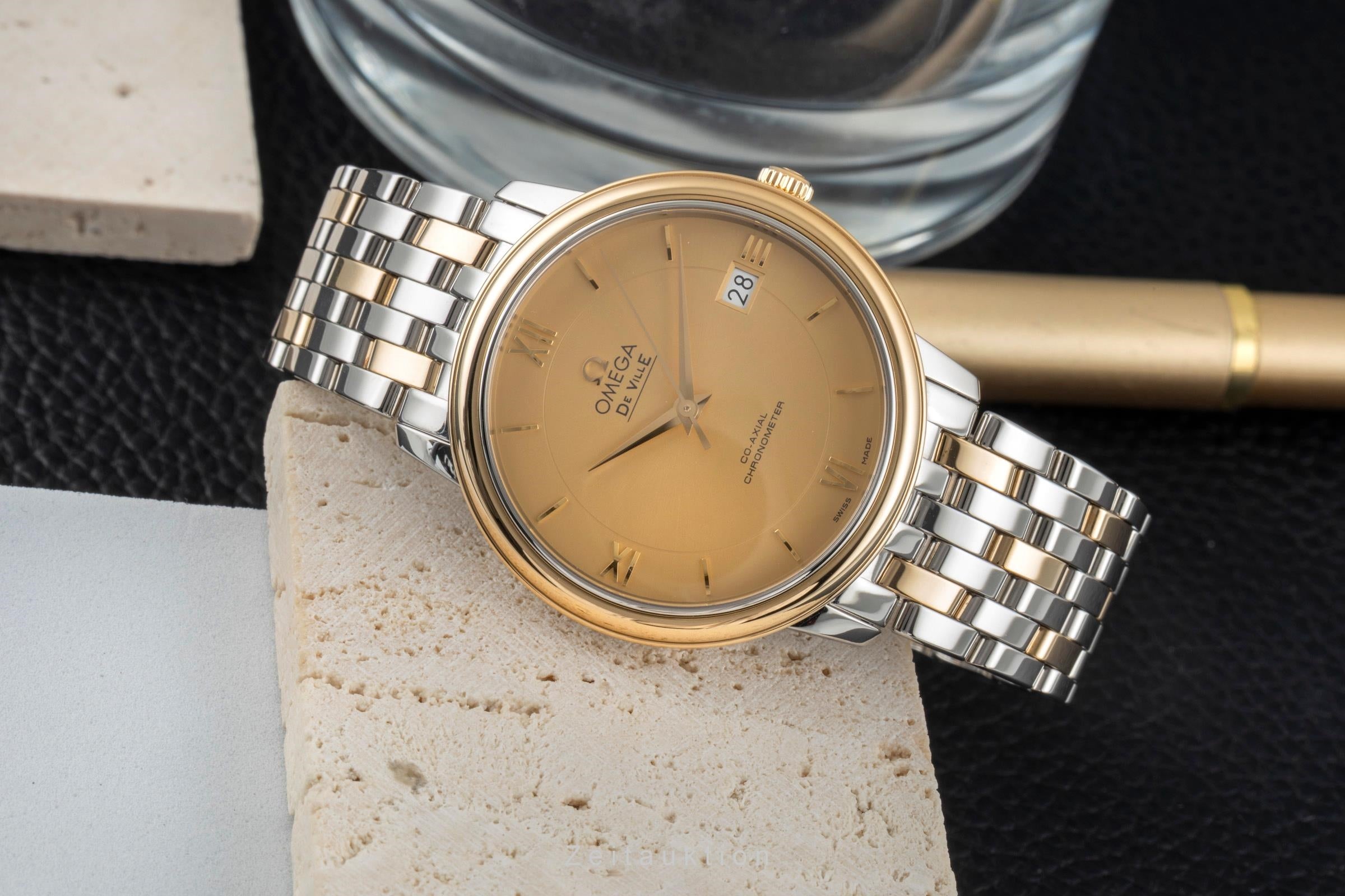 Omega De Ville steel / gold automatic men's watch 424.20.37.20.08.001  [2604990]