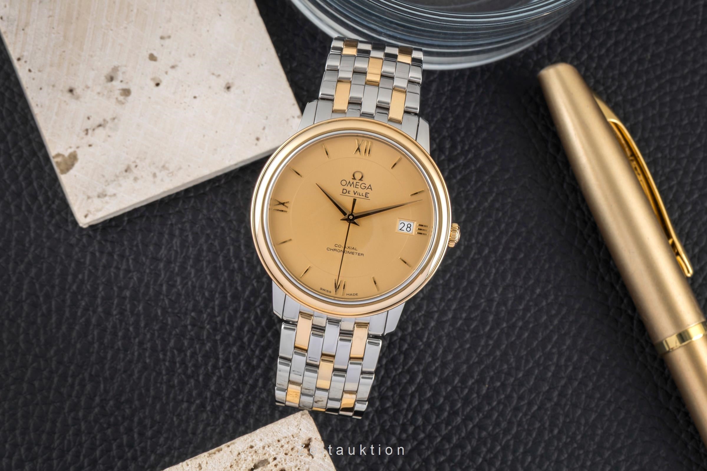 Omega De Ville steel / gold automatic men's watch 424.20.37.20.08.001  [2604990]