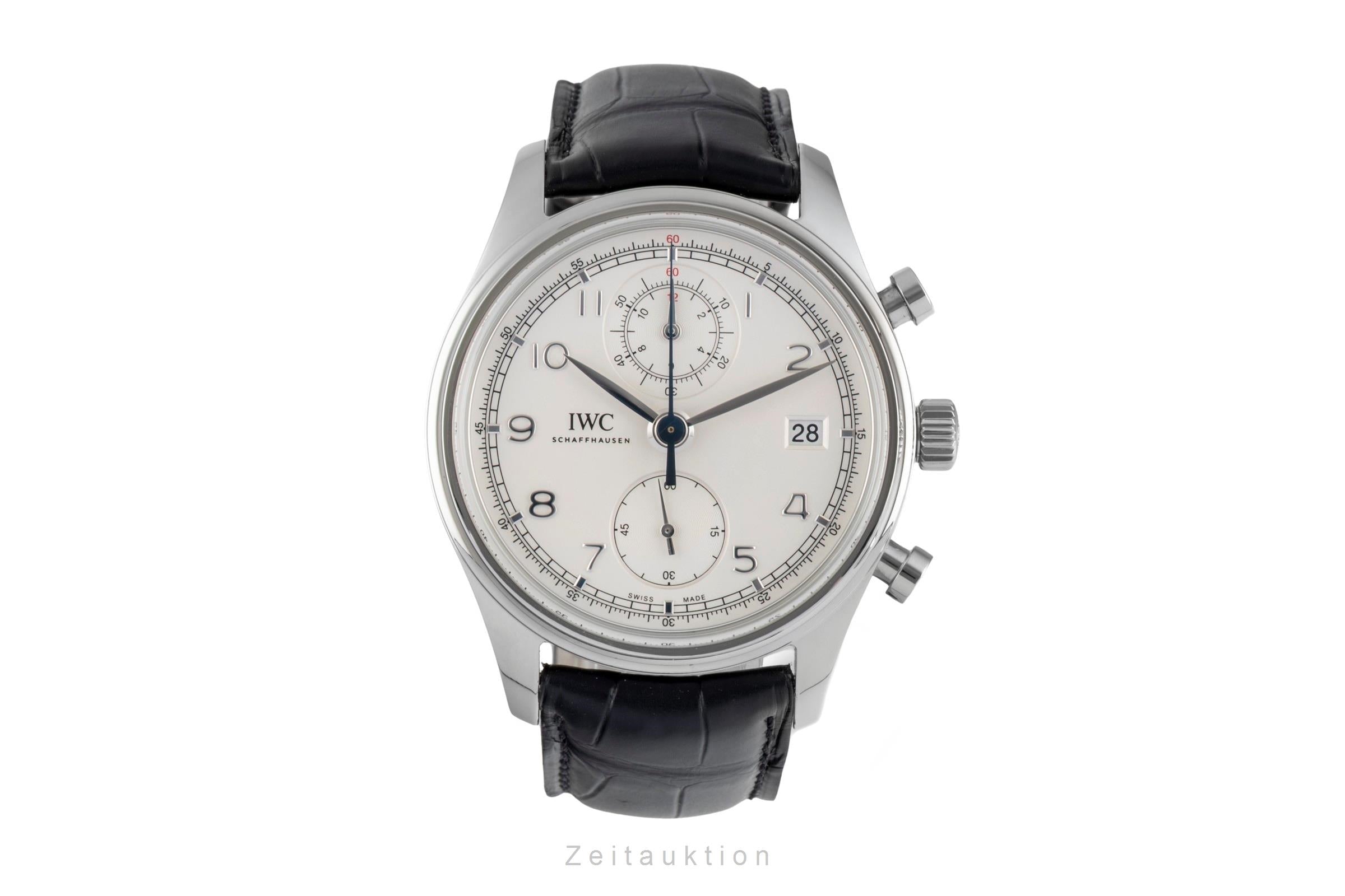 IWC Portugieser chronograph steel automatic men's watch IW390403  [2604991]