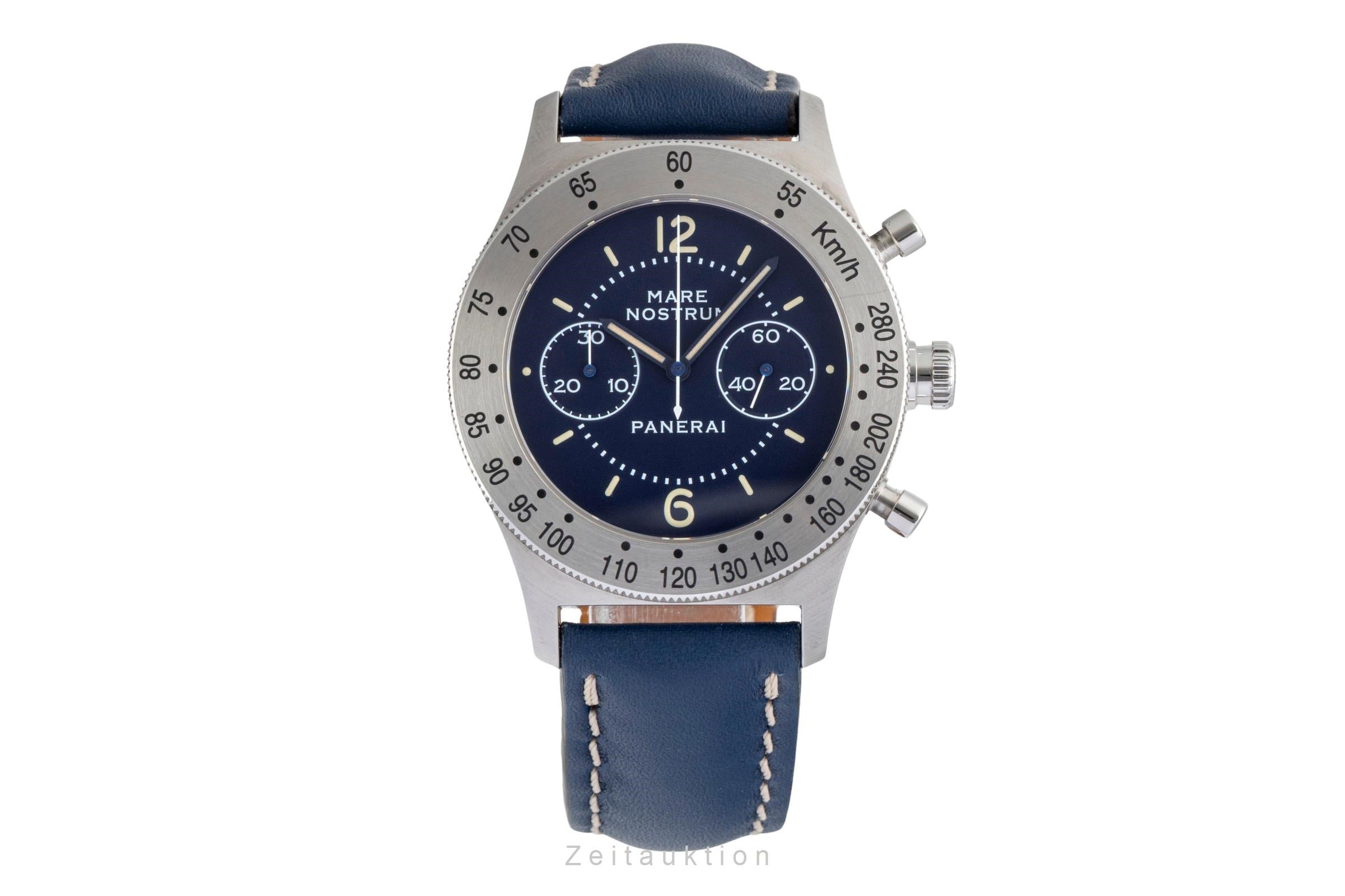 Panerai Mare Nostrum Chronograph Handaufzug Ref. PAM00716 B&P 2016 limited [2604992]