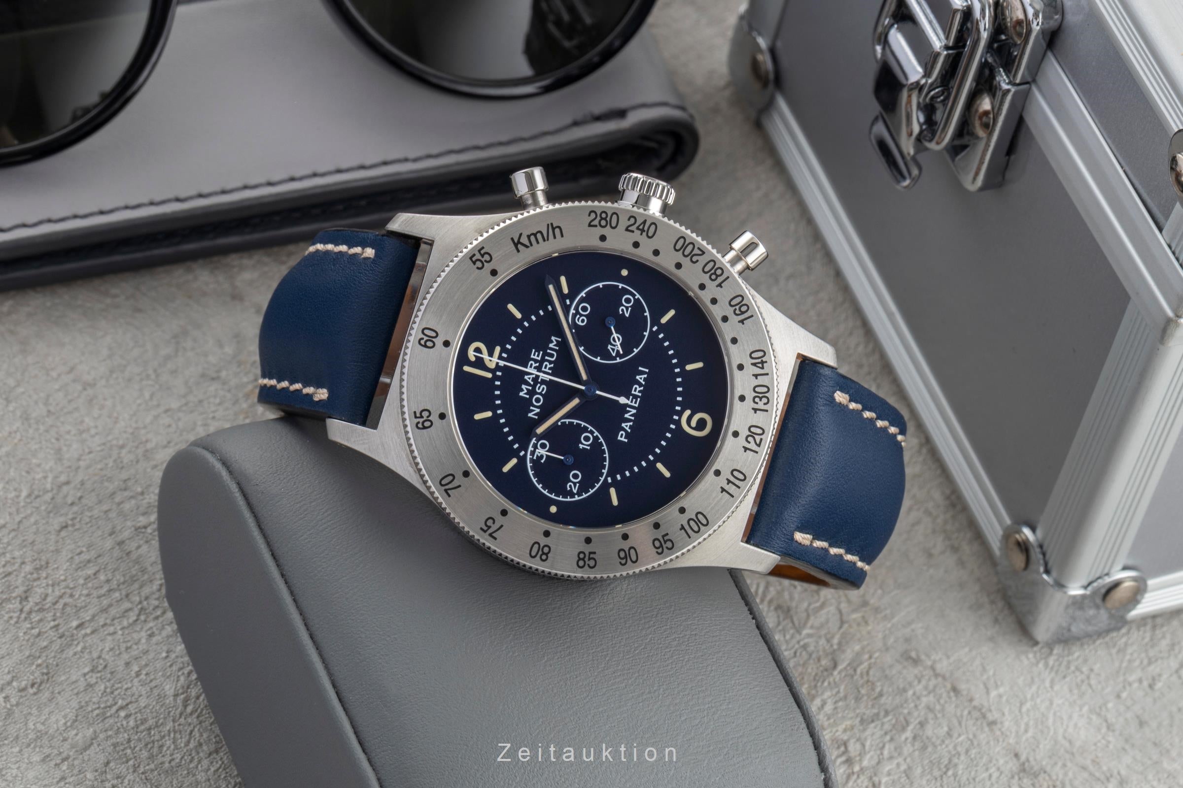 Panerai Mare Nostrum Chronograph Handaufzug Ref. PAM00716 B&P 2016 limited [2604992]