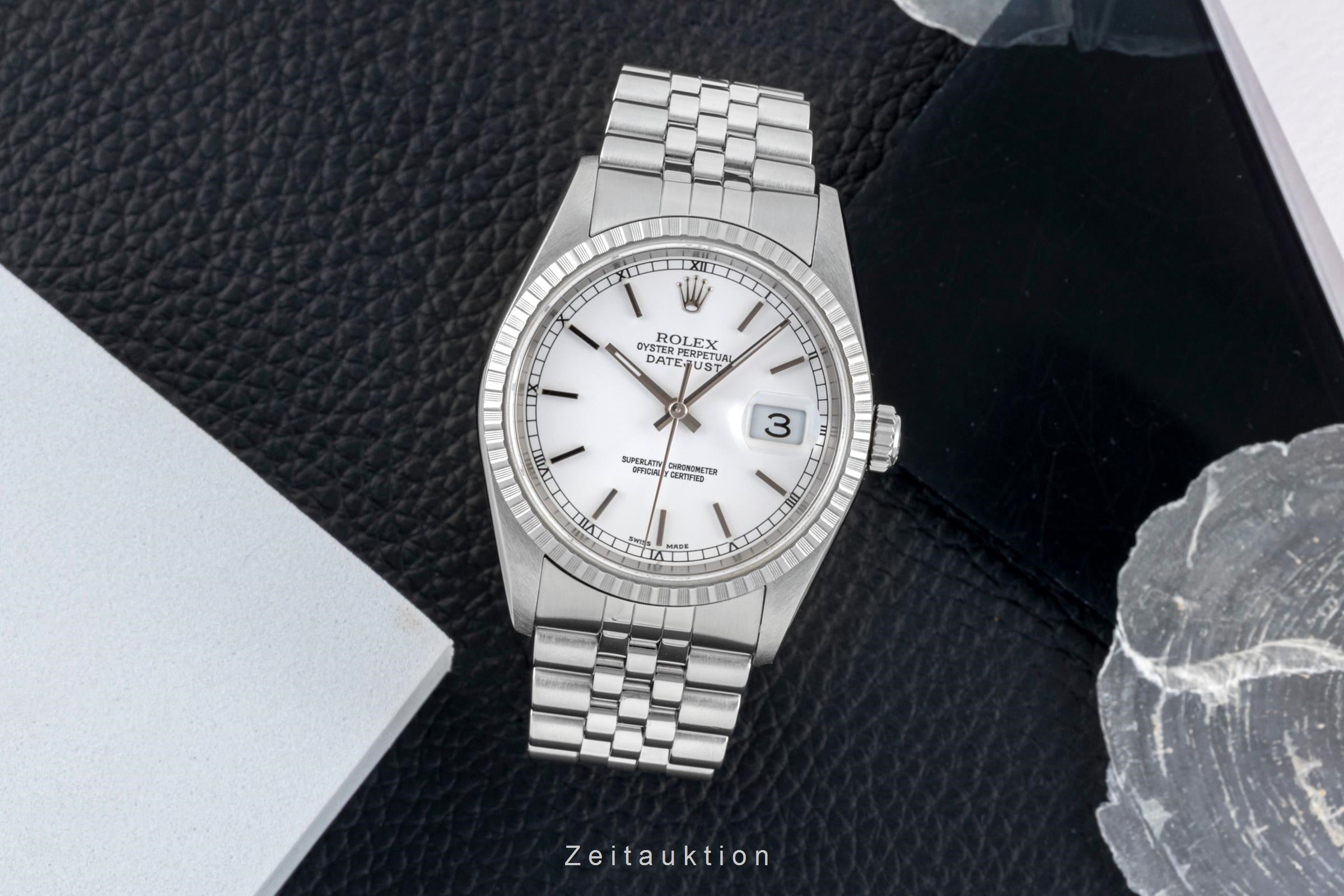 Rolex Datejust steel automatic men's watch 16220  [2604996]
