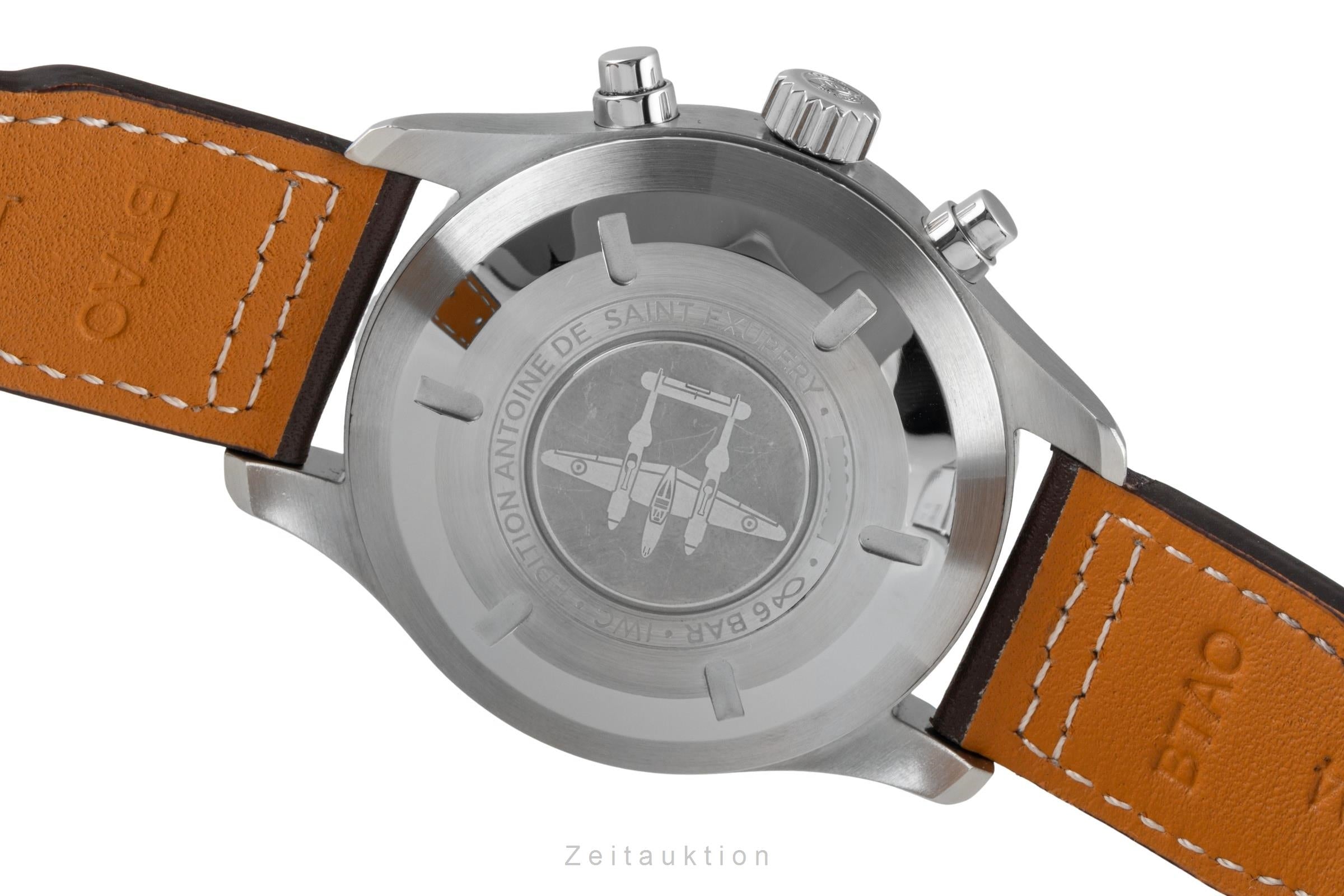 IWC Fliegeruhr Chronograph Antoine de Saint Exupéry Automatik Ref. IW377713 B&P [2605002]