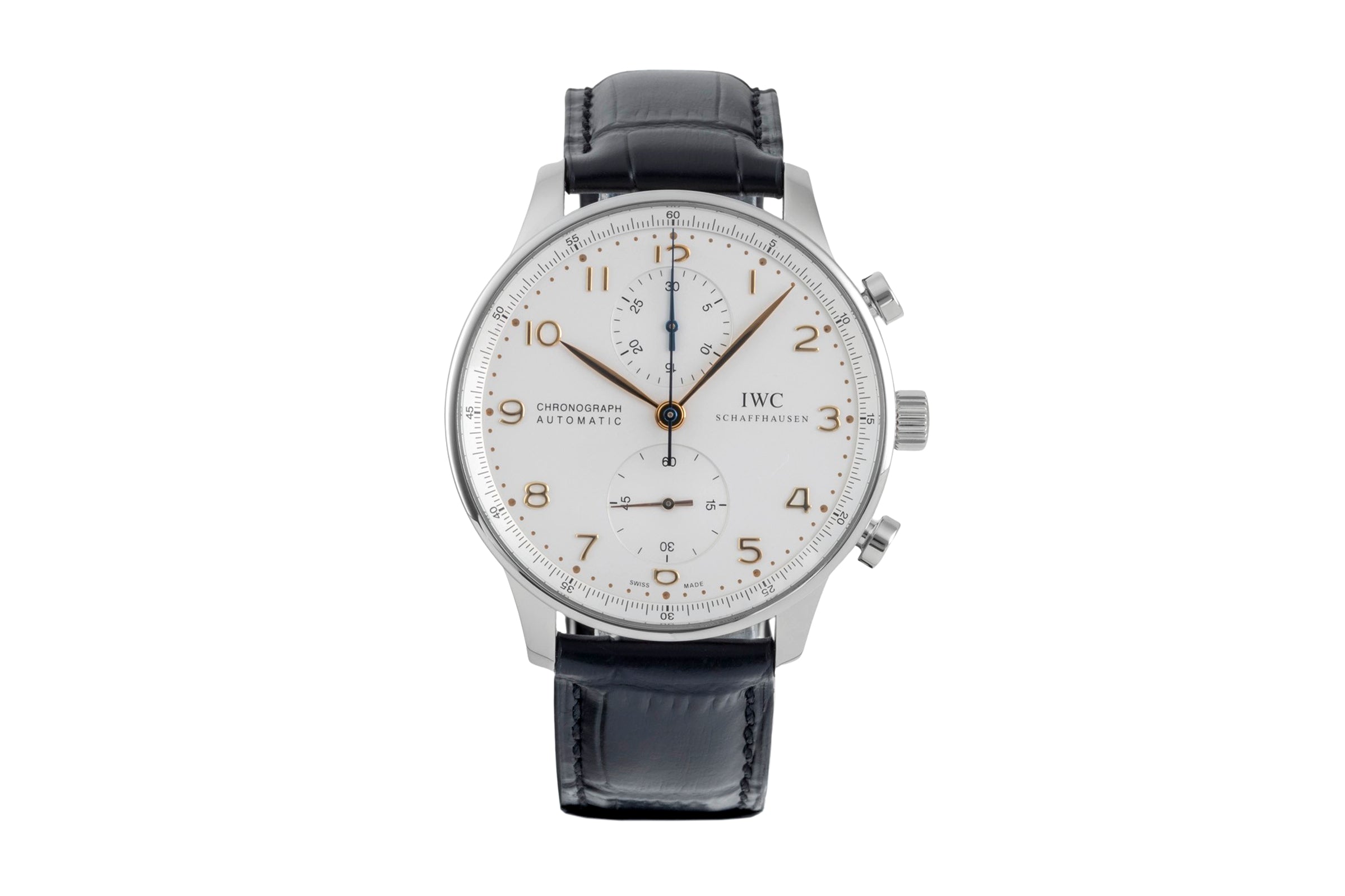 IWC Portugieser chronograph steel automatic men's watch IW371445  [2605007]