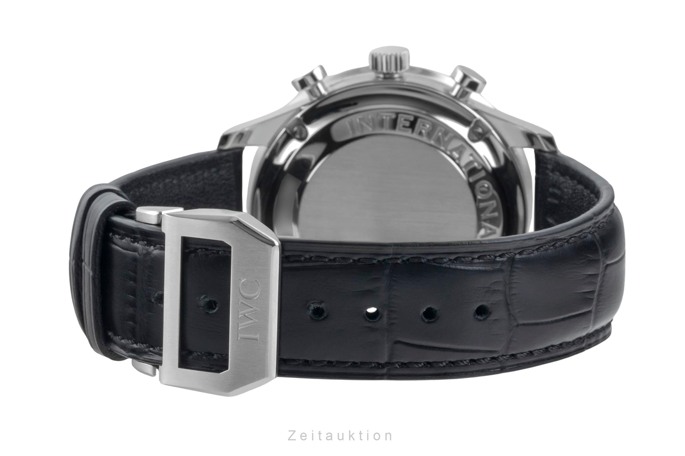 IWC Portugieser chronographe acier automatique montre pour hommes IW371445  [2605007]