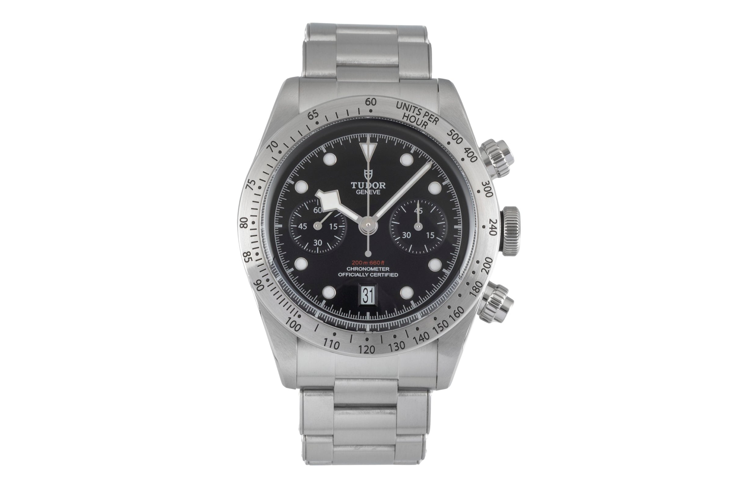 Tudor Black Bay chronographe acier automatique montre pour hommes 79350  [2605008]