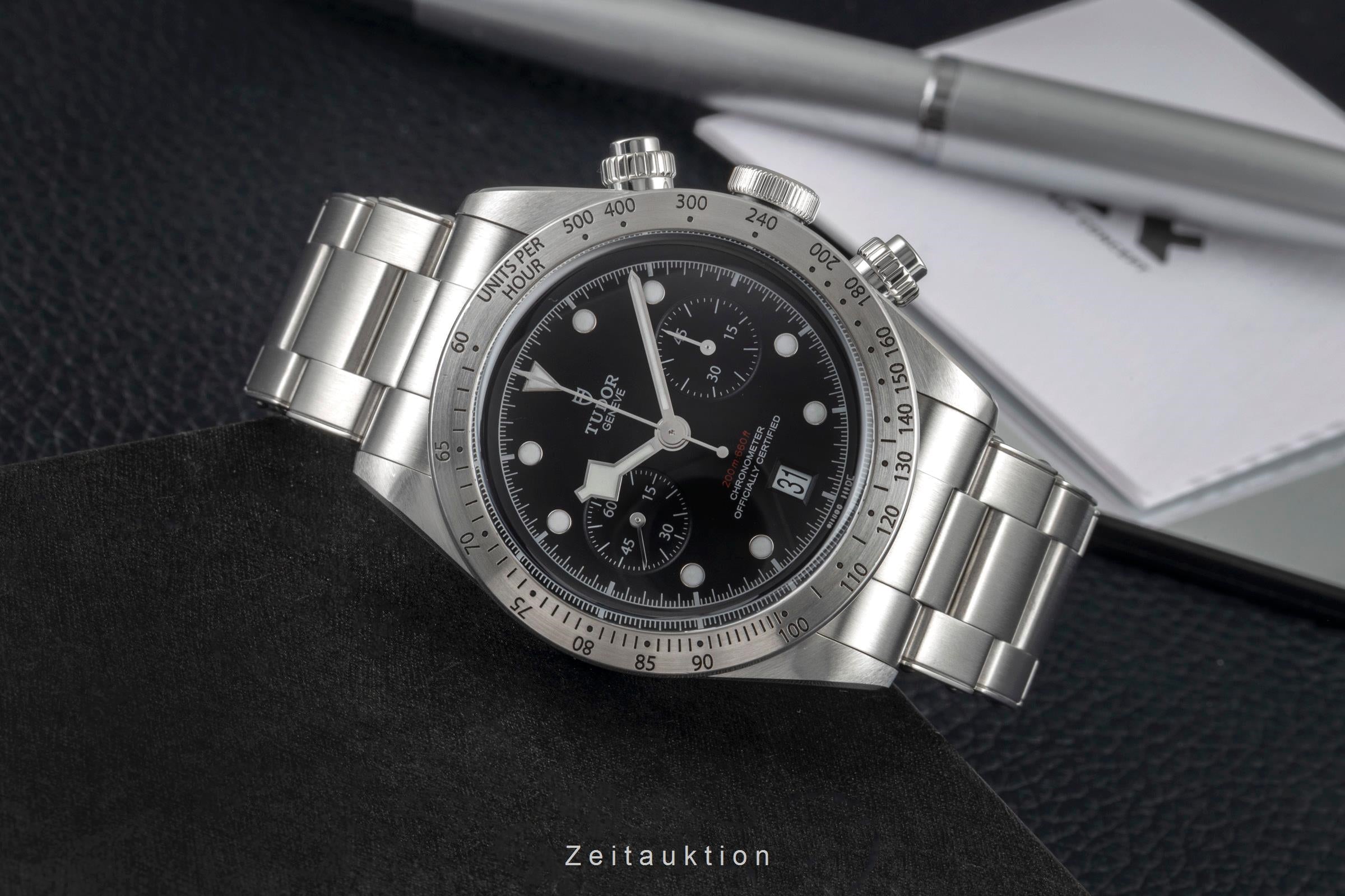 Tudor Black Bay chronographe acier automatique montre pour hommes 79350  [2605008]