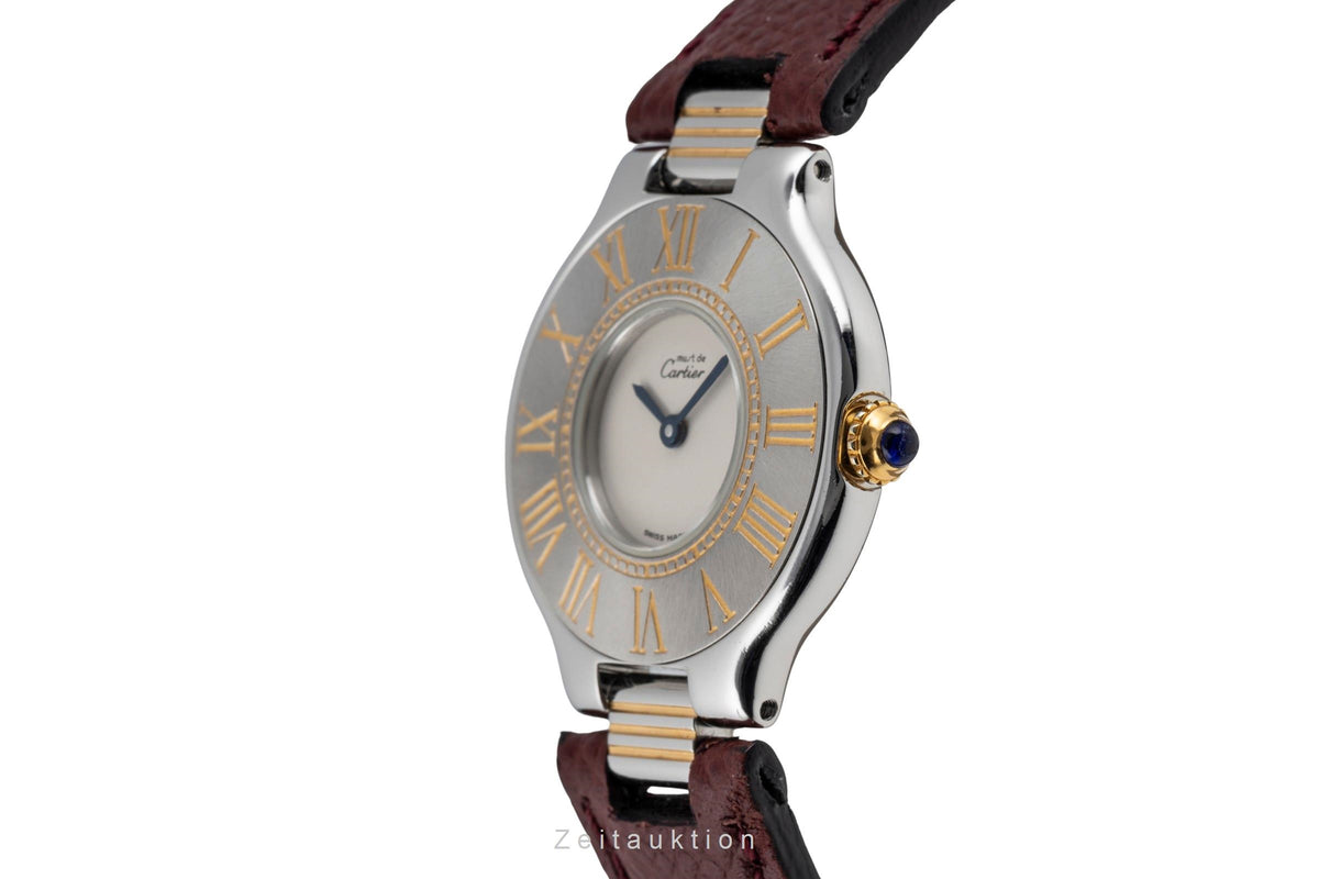 Cartier Ligne 21 acciaio / dorato quarzo orologio da donna  [2605023]