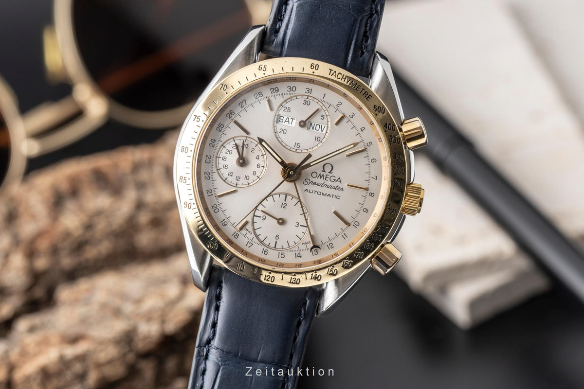Omega Speedmaster Triple Date Chronograph Stahl / Gold Herrenuhr Ref. 3321.80  [2605026]