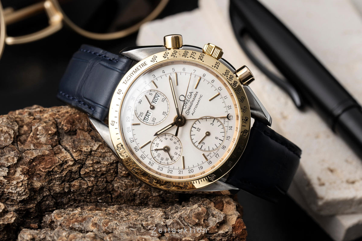 Omega Speedmaster Triple Date Chronograph Stahl / Gold Herrenuhr Ref. 3321.80  [2605026]