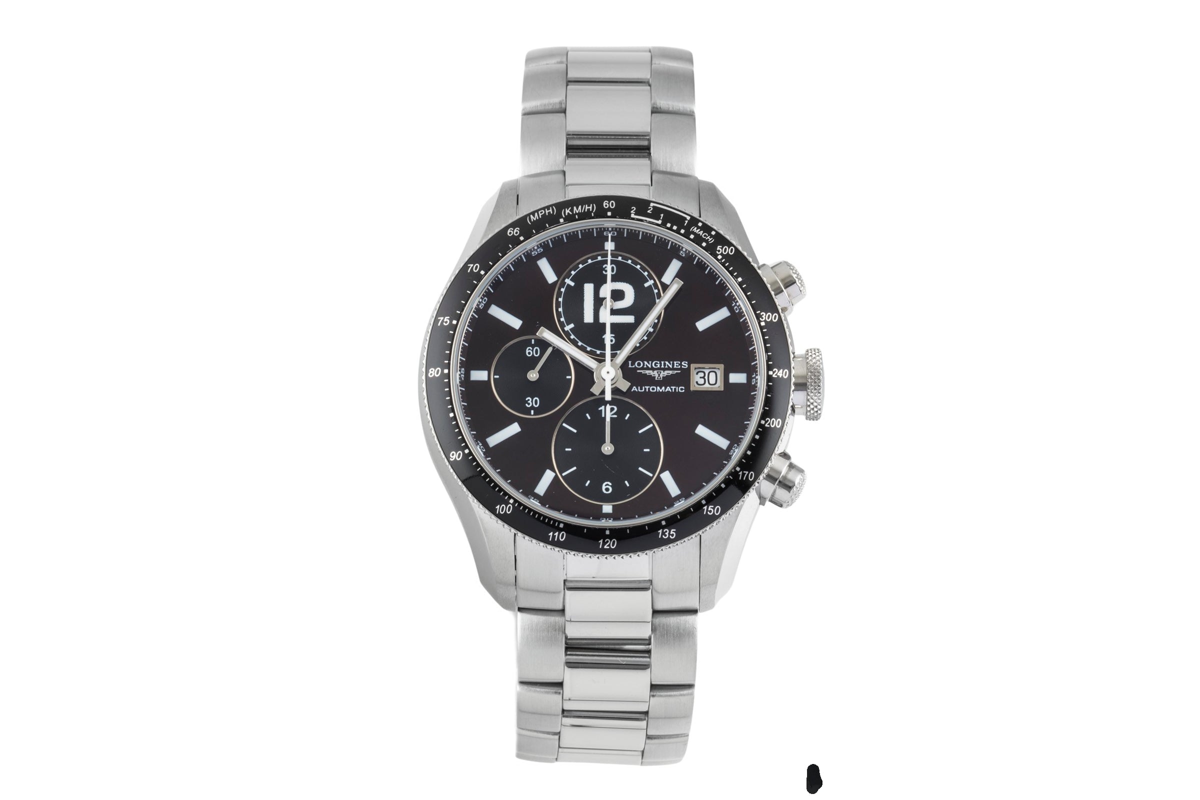 Longines Grande Vitesse Tachymeter Brown Dial Stahl Automatik L3.636.4.60.0 B&P [2605027]