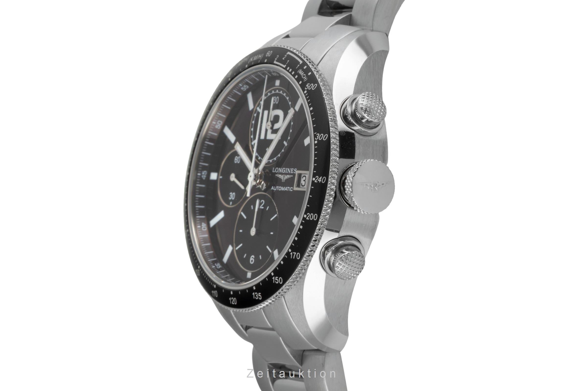 Longines Grande Vitesse Tachymeter Brown Dial Stahl Automatik L3.636.4.60.0 B&P [2605027]