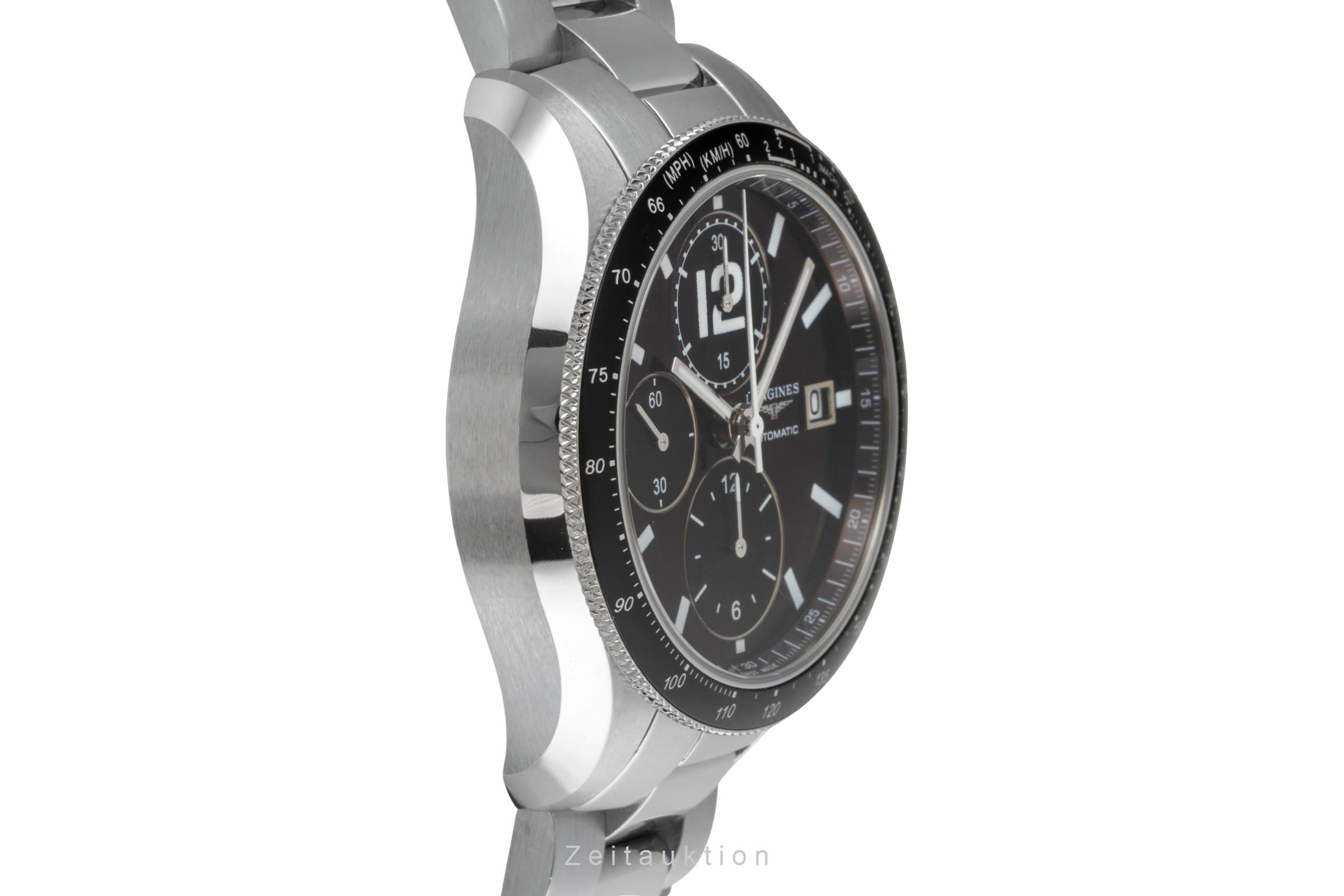 Longines Grande Vitesse Tachymeter Brown Dial Stahl Automatik L3.636.4.60.0 B&P [2605027]