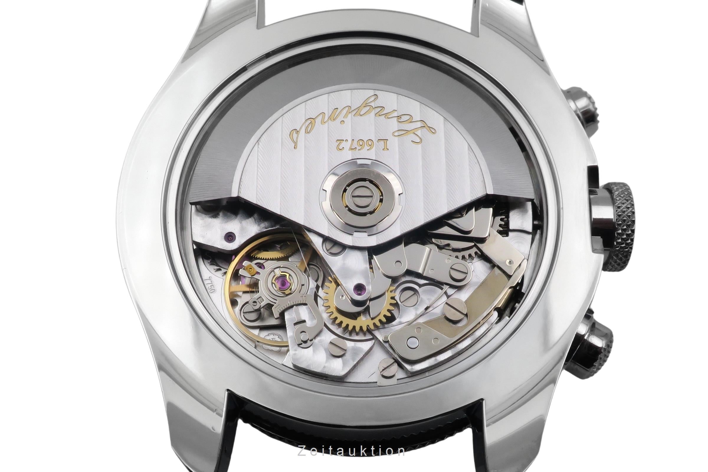 Longines Grande Vitesse Tachymeter Brown Dial Stahl Automatik L3.636.4.60.0 B&P [2605027]