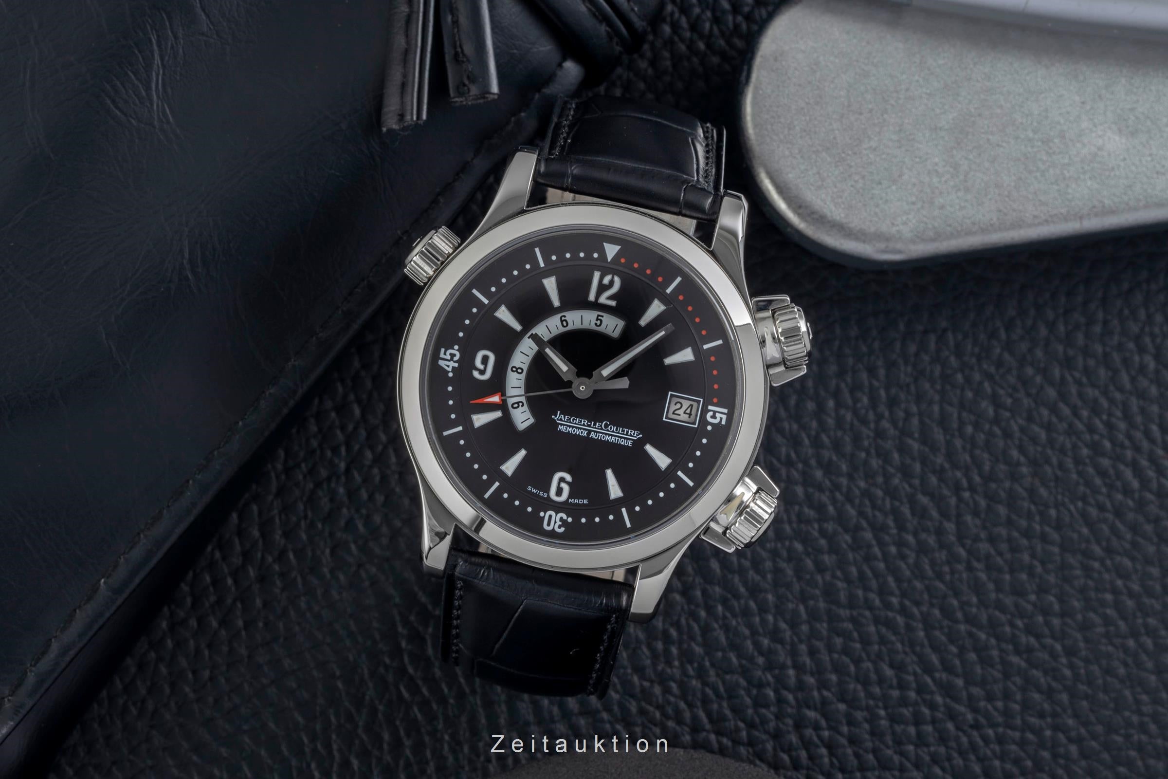 Jaeger LeCoultre Master Compressor acero automático reloj para caballeros 146.8.97  [2605028]