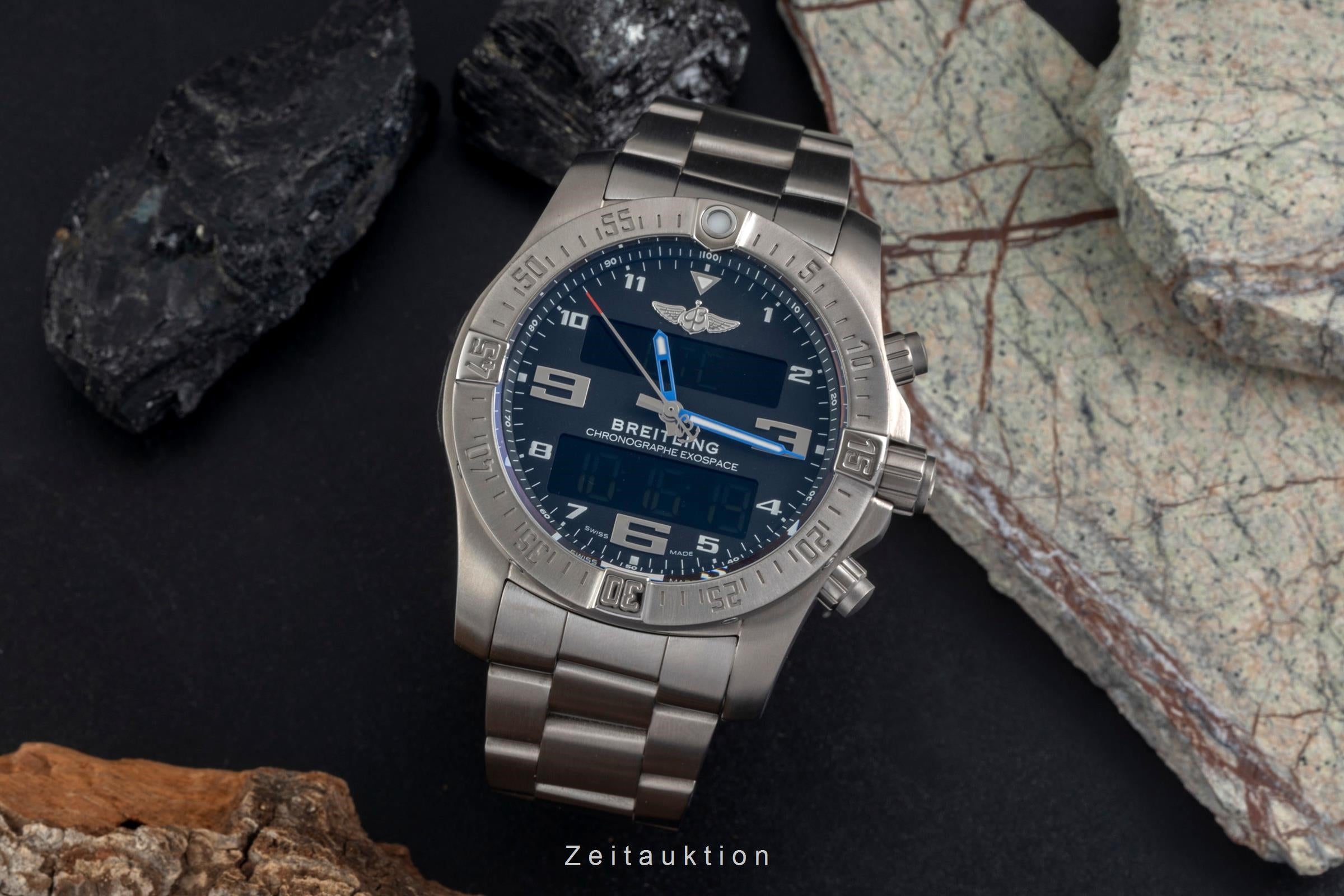 Breitling Exospace chronograph titanium quartz men's watch EB5510H2/BE79  [2605029]