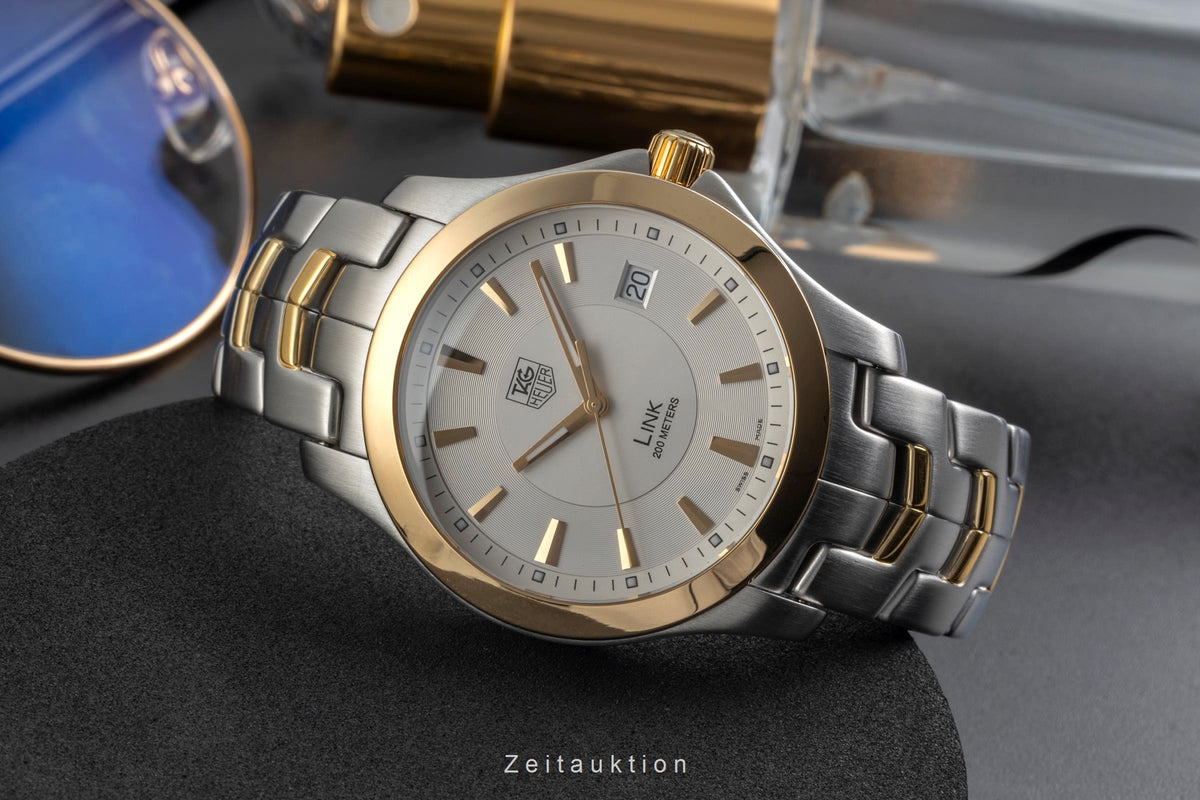 Tag Heuer Link acier / or  quartz montre pour hommes WJF1152-0  [2605031]
