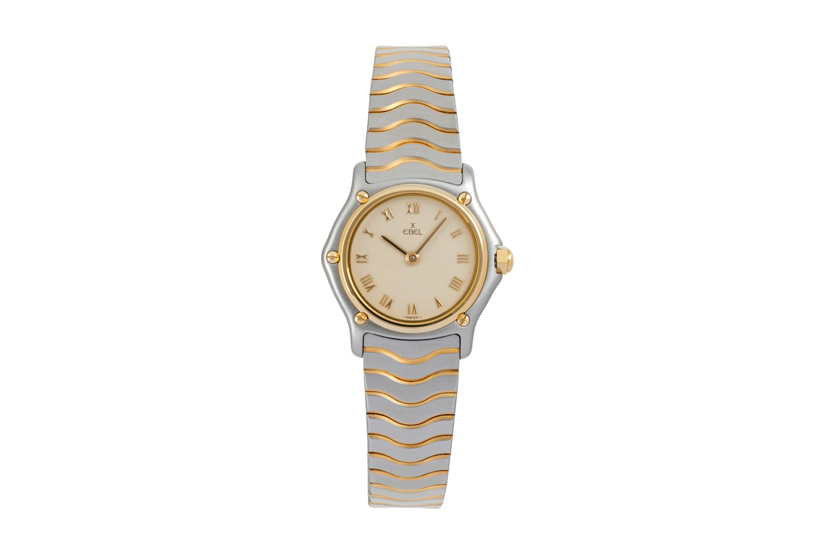 Ebel Sport Classique Lady Creme Dial Stahl / Gold Damenuhr Ref. 1057901 [2605035]