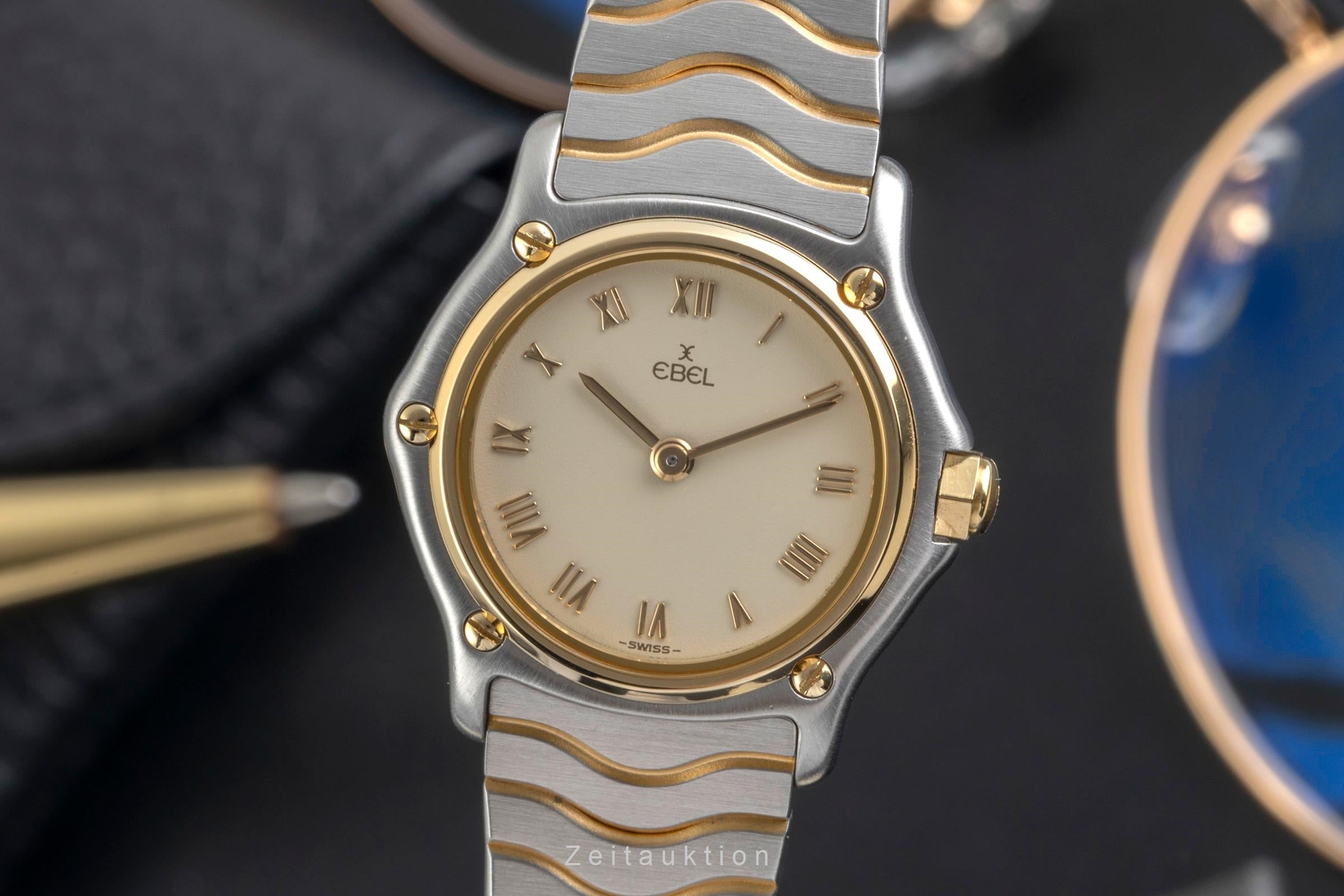 Ebel Classic Wave acero / oro cuarzo reloj para damas  1057901  [2605035]