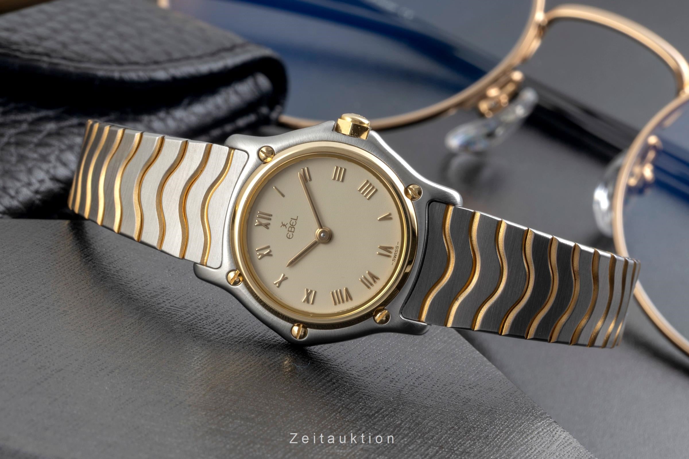 Ebel Classic Wave acero / oro cuarzo reloj para damas  1057901  [2605035]