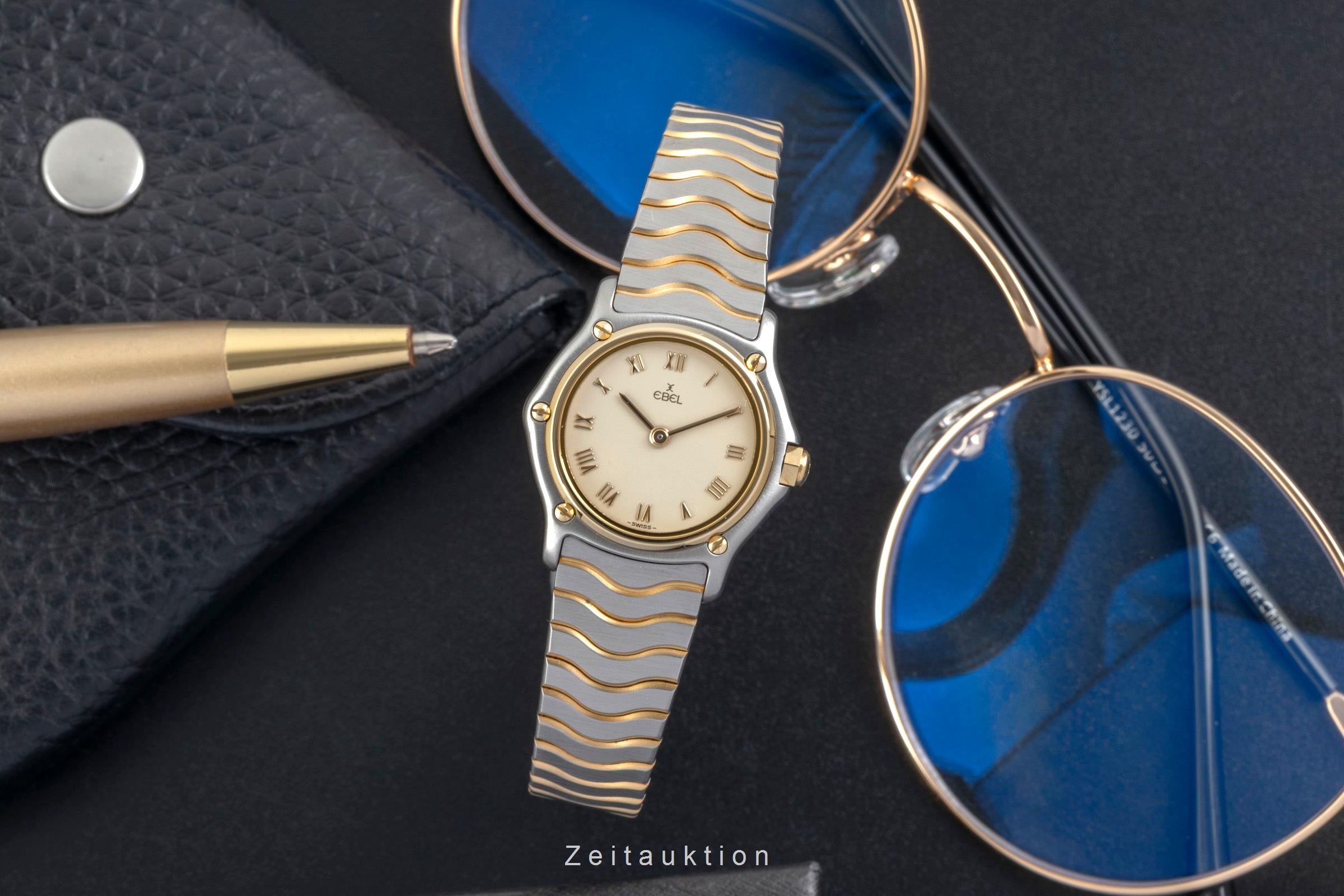 Ebel Classic Wave acero / oro cuarzo reloj para damas  1057901  [2605035]