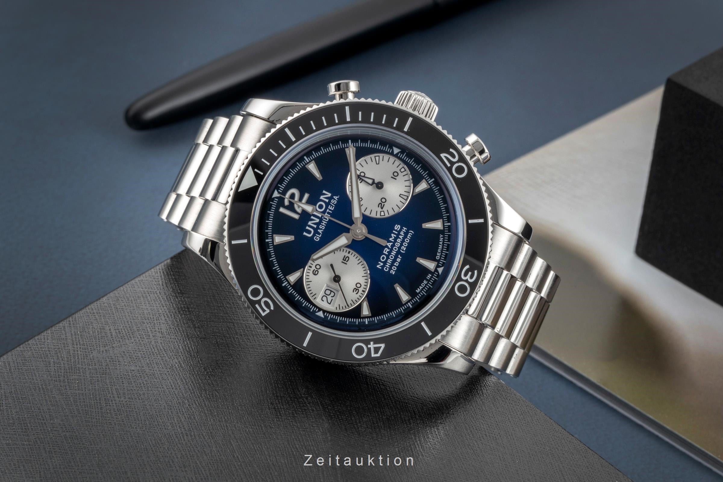 Union Glashütte Noramis Chronograph Sport Ref. D012.927.11.047.00 B&P NP: 3750 € [2605045]