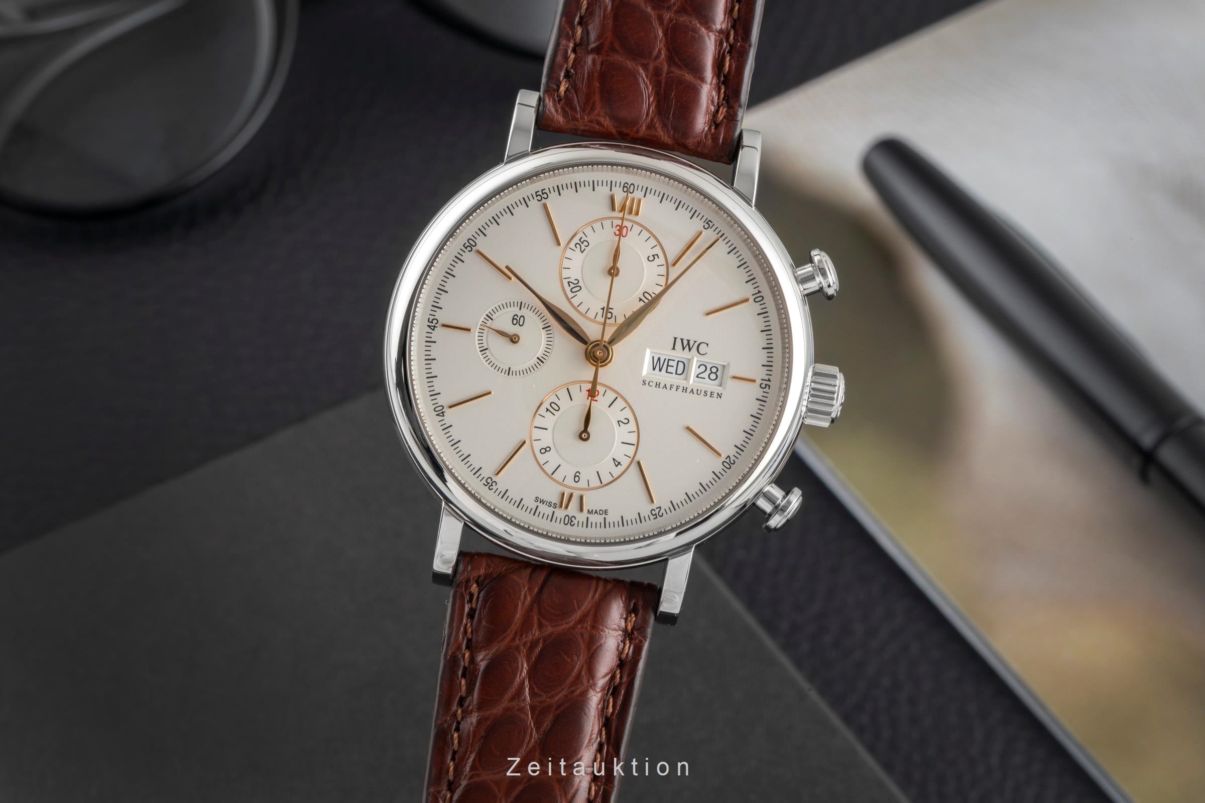 IWC Portofino chronograph steel automatic men's watch IW391022  [2605047]