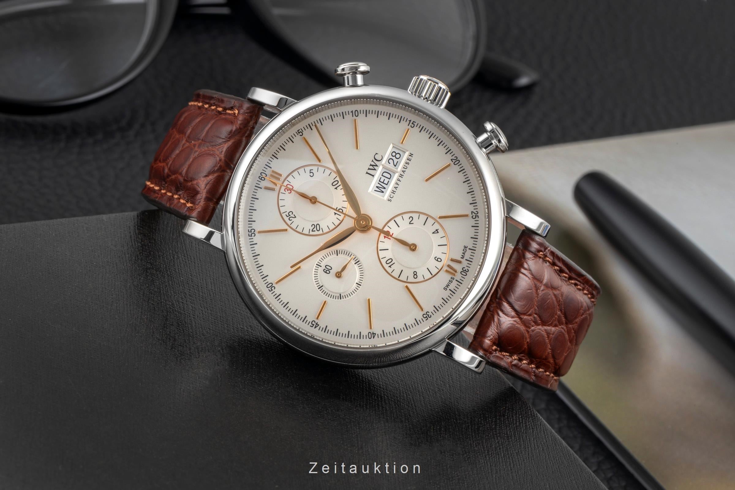 IWC Portofino chronograph steel automatic men's watch IW391022  [2605047]