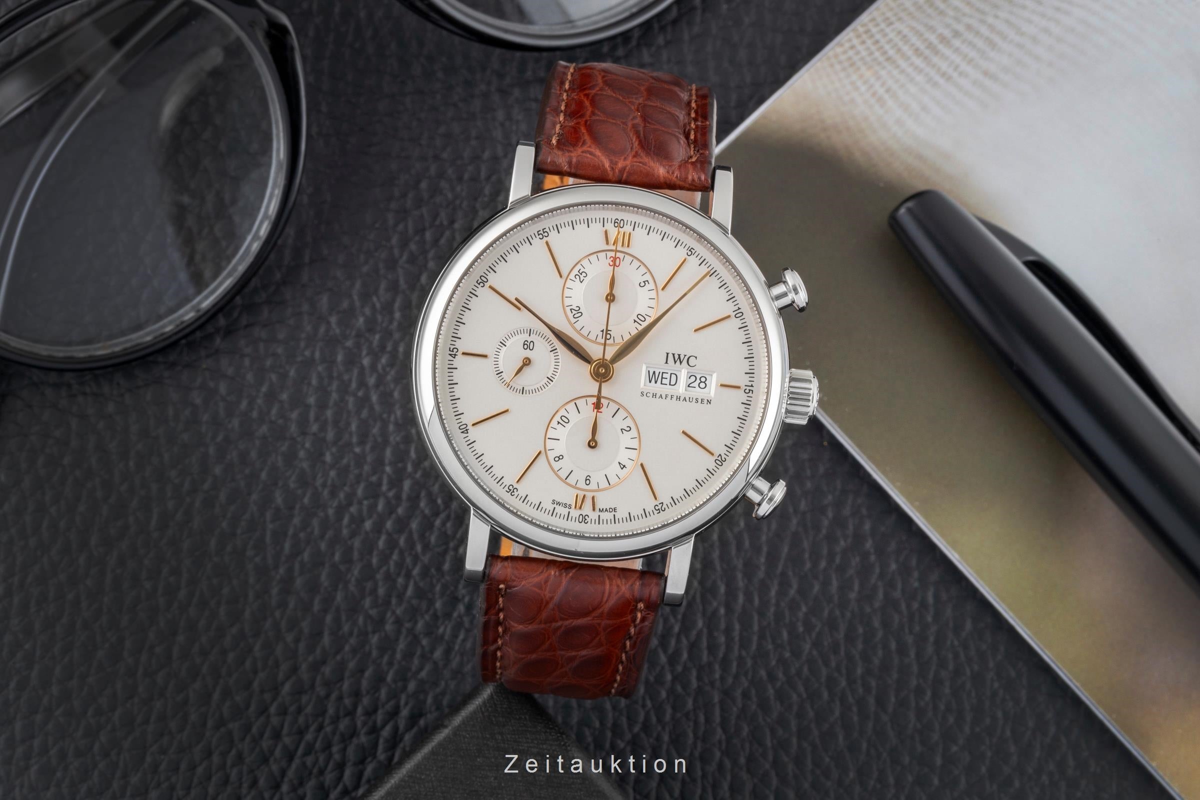 IWC Portofino chronograph steel automatic men's watch IW391022  [2605047]