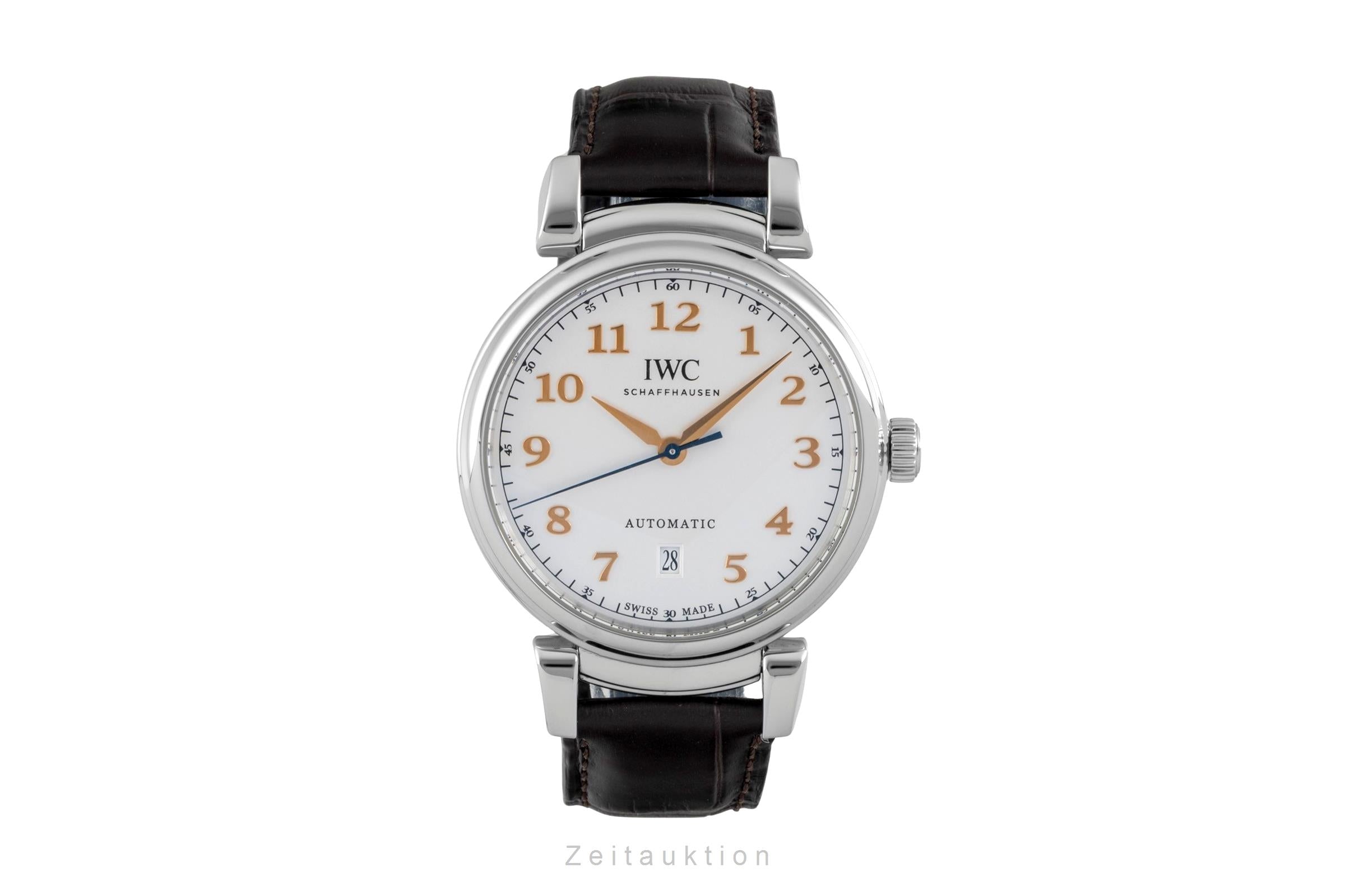 IWC Da Vinci Edelstahl Automatik Silver Dial Herrenuhr Ref IW356601 Papiere 2017 [2605048]