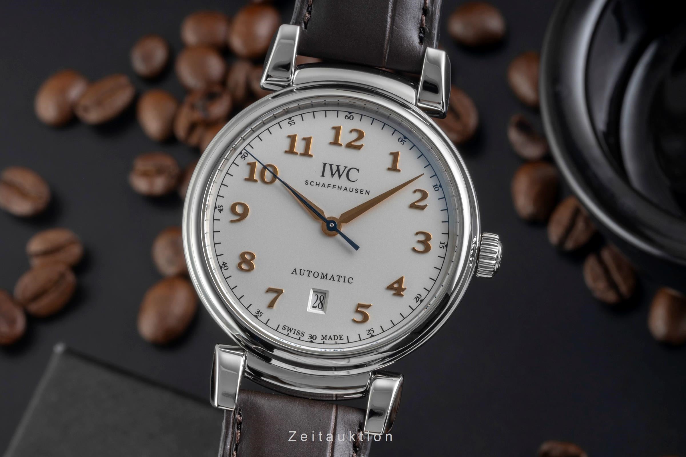 IWC Da Vinci Edelstahl Automatik Silver Dial Herrenuhr Ref IW356601 Papiere 2017 [2605048]