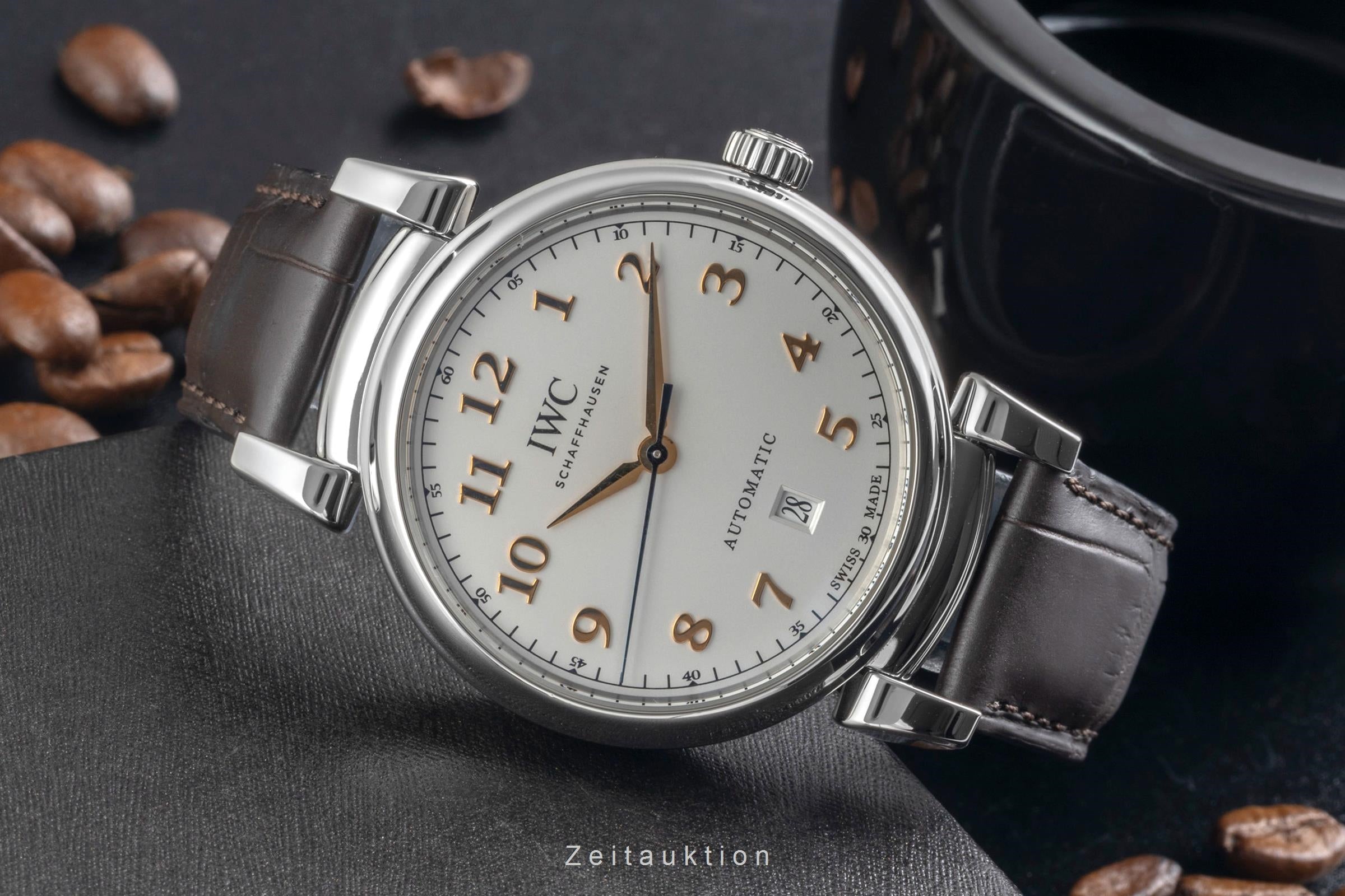 IWC Da Vinci Edelstahl Automatik Silver Dial Herrenuhr Ref IW356601 Papiere 2017 [2605048]