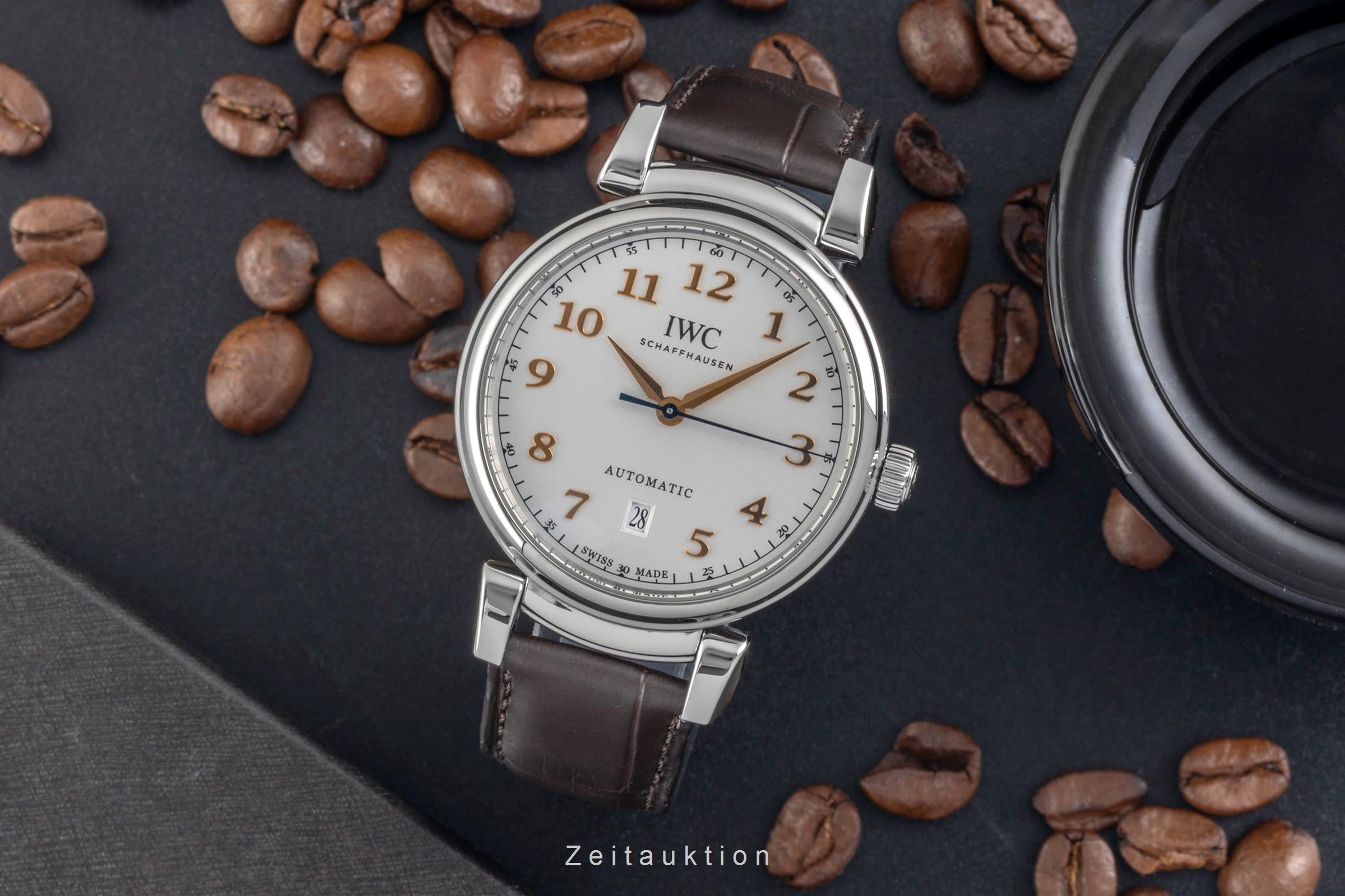 IWC Da Vinci Edelstahl Automatik Silver Dial Herrenuhr Ref IW356601 Papiere 2017 [2605048]