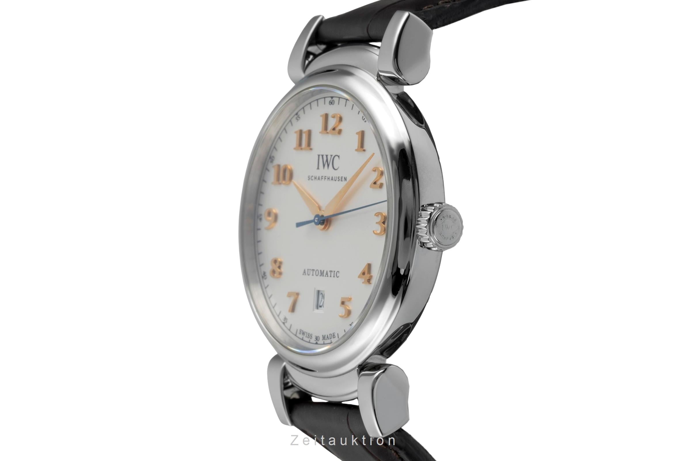 IWC Da Vinci Edelstahl Automatik Silver Dial Herrenuhr Ref IW356601 Papiere 2017 [2605048]