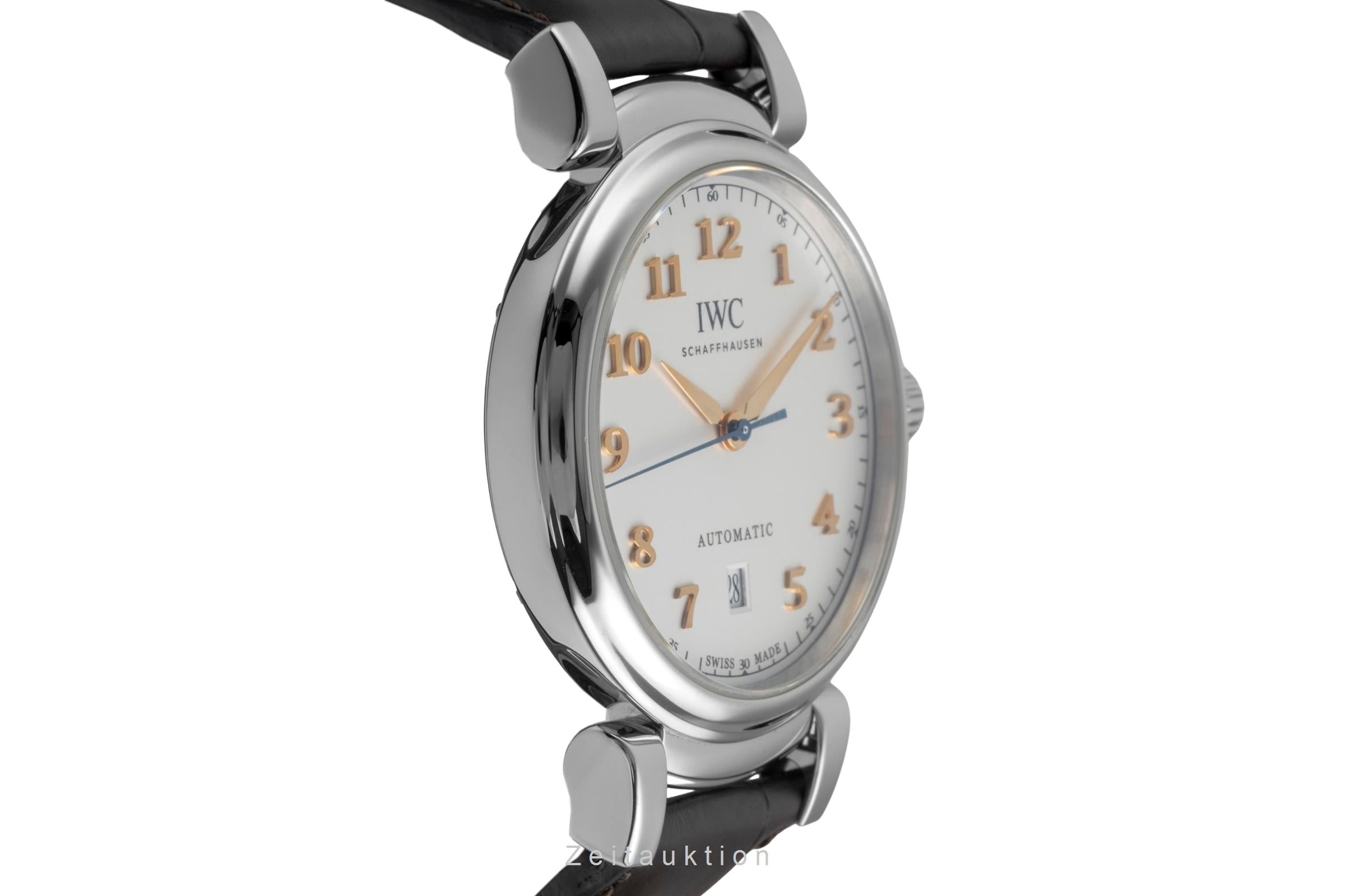IWC Da Vinci Edelstahl Automatik Silver Dial Herrenuhr Ref IW356601 Papiere 2017 [2605048]