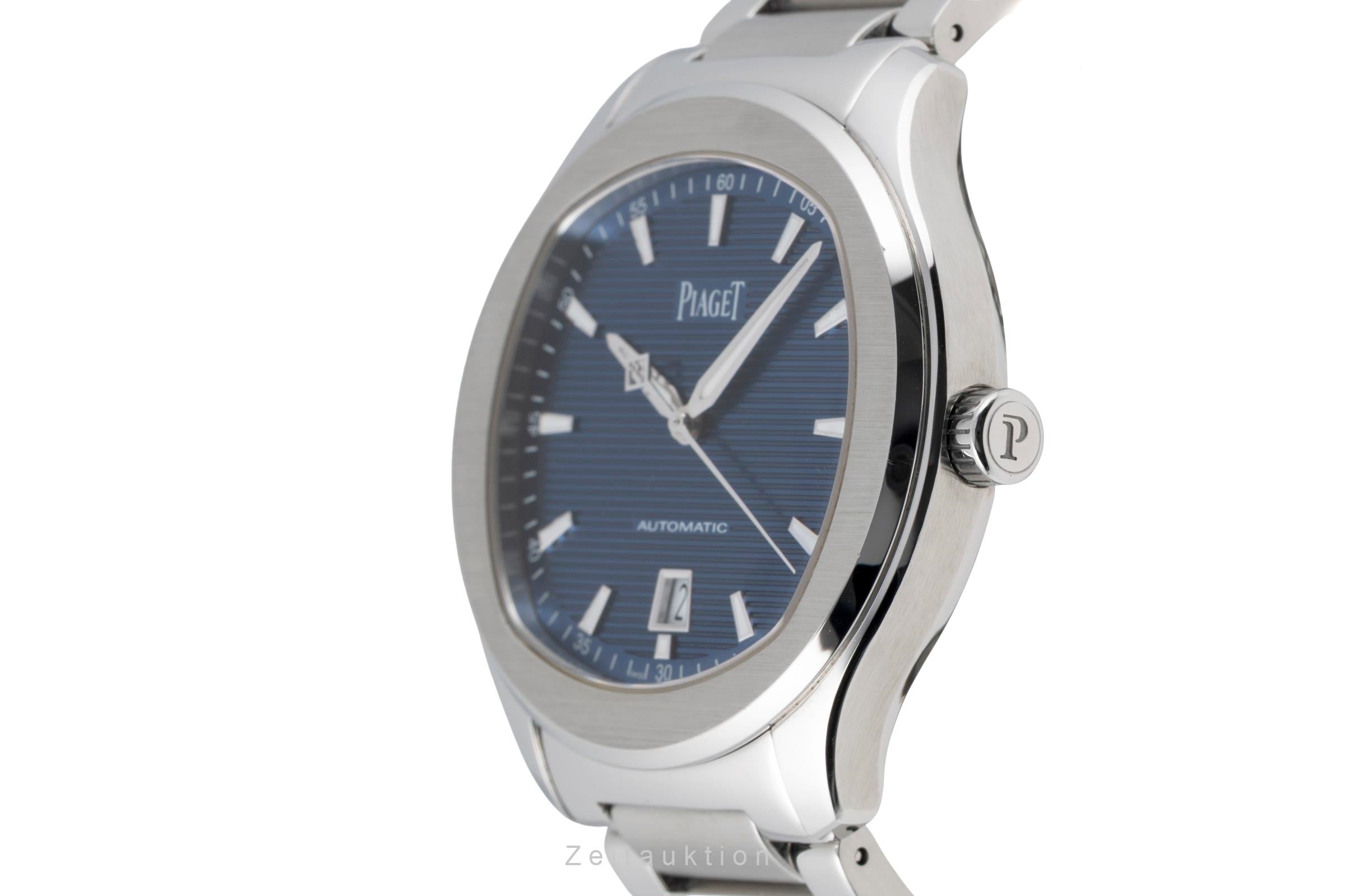 Piaget Polo S Edelstahl Blue Dial Automatik Herrenuhr Ref. G0A41002 Papiere 2017 [2605051]