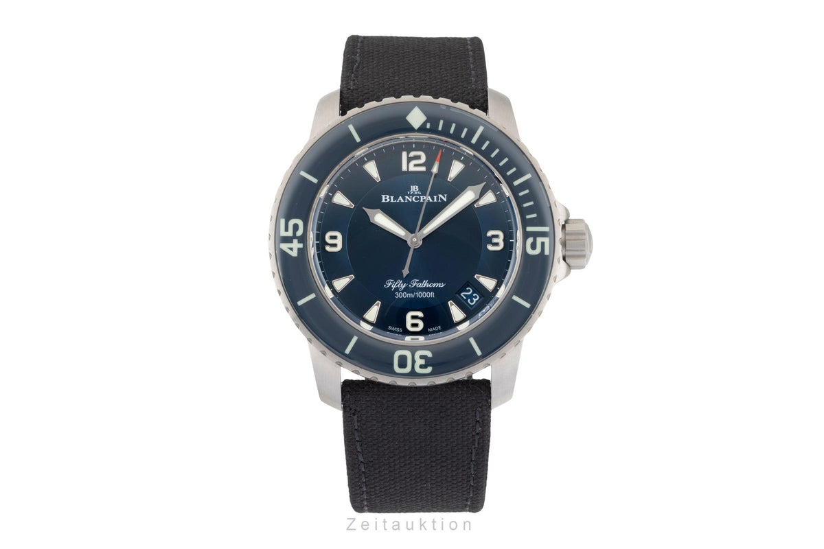 Blancpain Fifty Fathoms titanium automatic men's watch 5015-12B40-O52A LP: 18200EUR  [2605052]