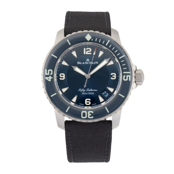 Blancpain Fifty Fathoms titanium automatic men's watch 5015-12B40-O52A LP: 18200EUR  [2605052]
