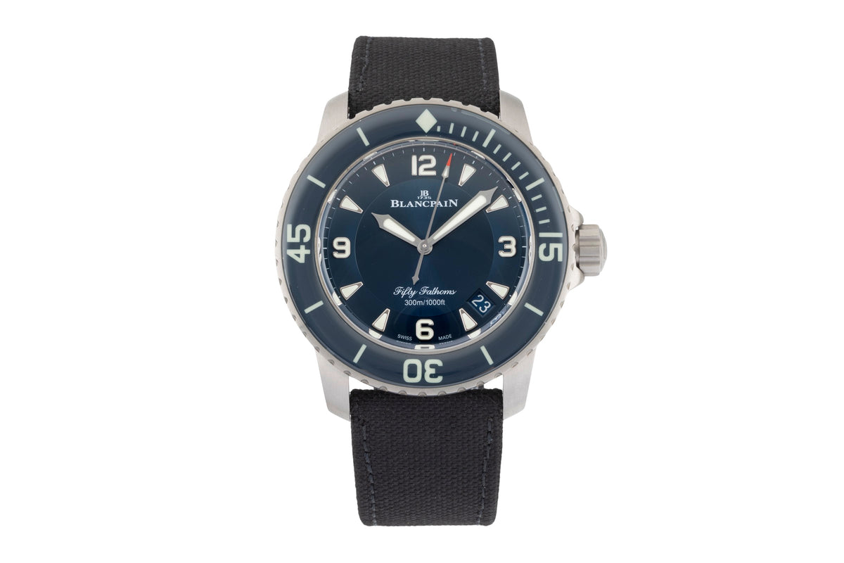 Blancpain Fifty Fathoms 45 Automatik Titan Ref. 5015-12B40-O52A Papers NP 18200€ [2605052]