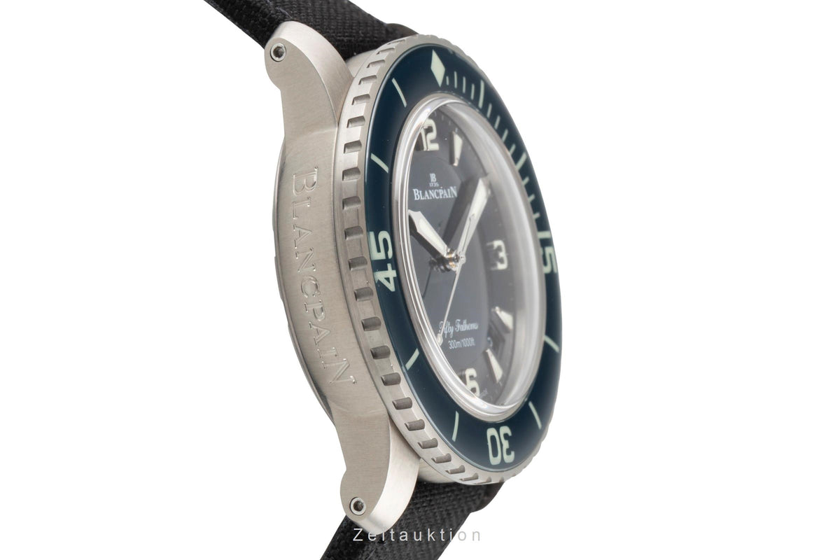 Blancpain Fifty Fathoms titanium automatic men's watch 5015-12B40-O52A LP: 18200EUR  [2605052]