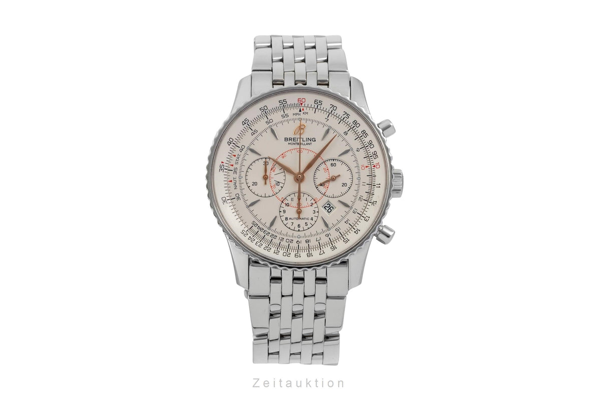 Breitling Montbrillant chronograph steel automatic men's watch A41370  [2605057]