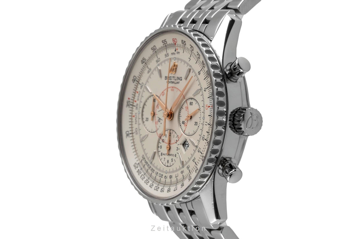Breitling Montbrillant chronograph steel automatic men's watch A41370  [2605057]