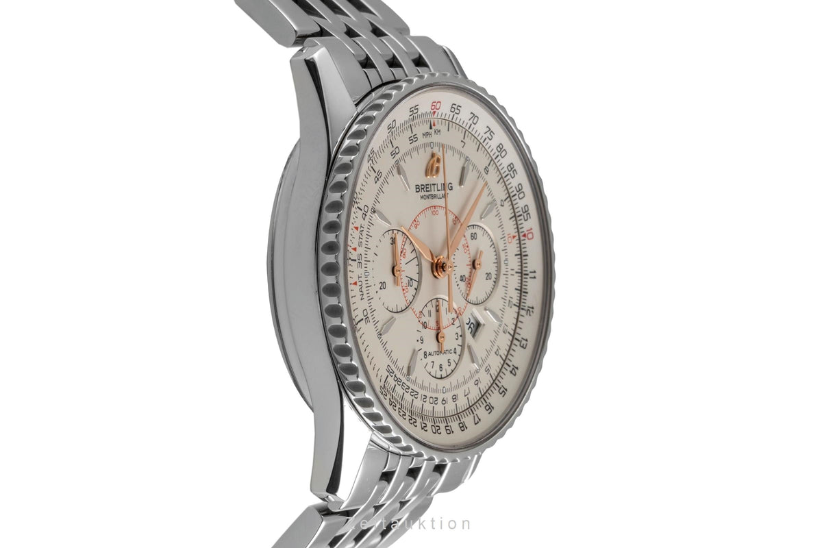Breitling Montbrillant chronograph steel automatic men's watch A41370  [2605057]