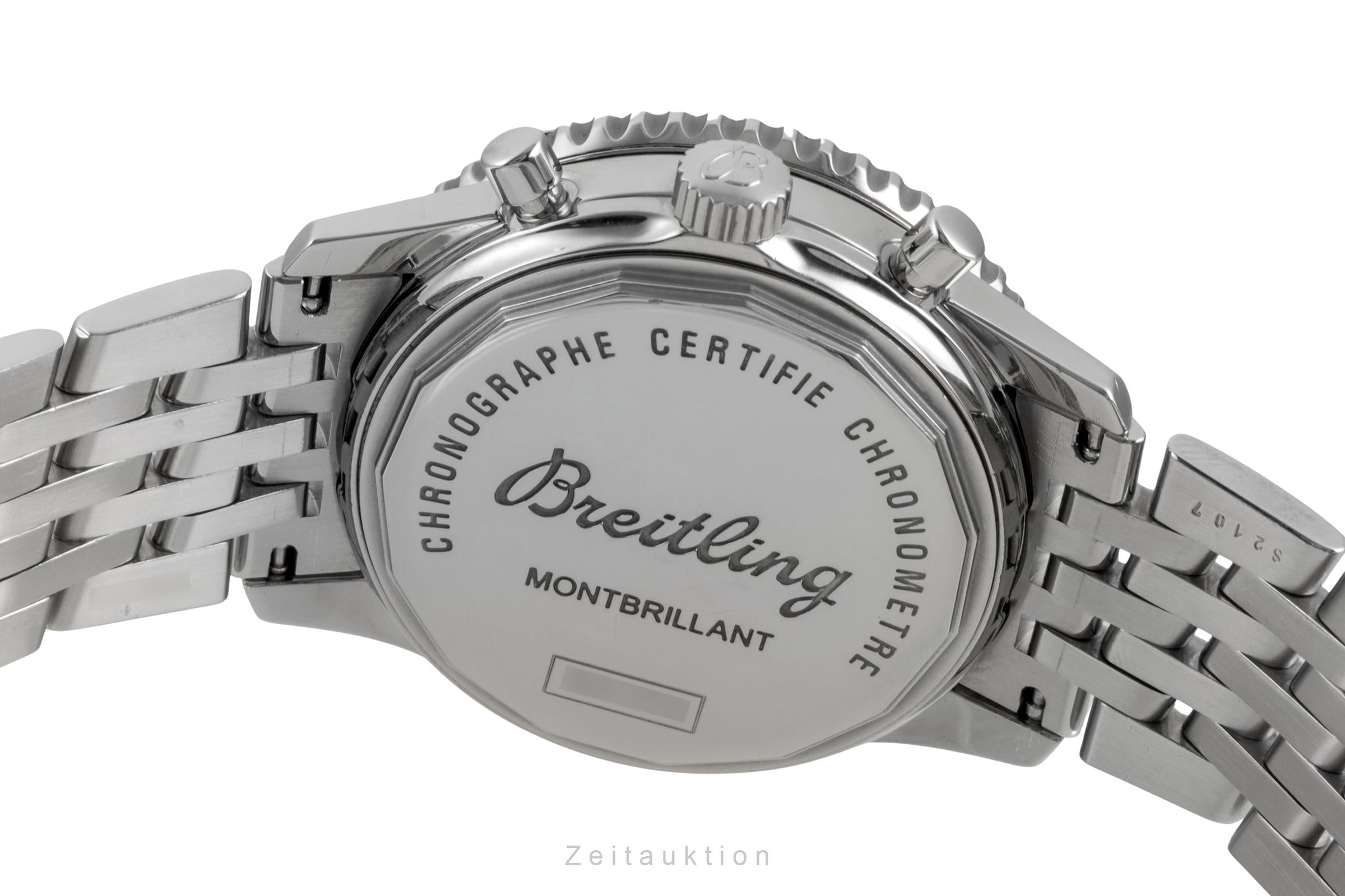 Breitling Montbrillant chronograph steel automatic men's watch A41370  [2605057]