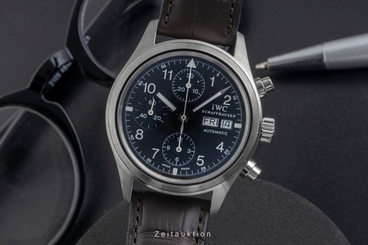 IWC Fliegerchronograph cronografo acciaio automatismo orologio da uomo IW370603  [2605058]