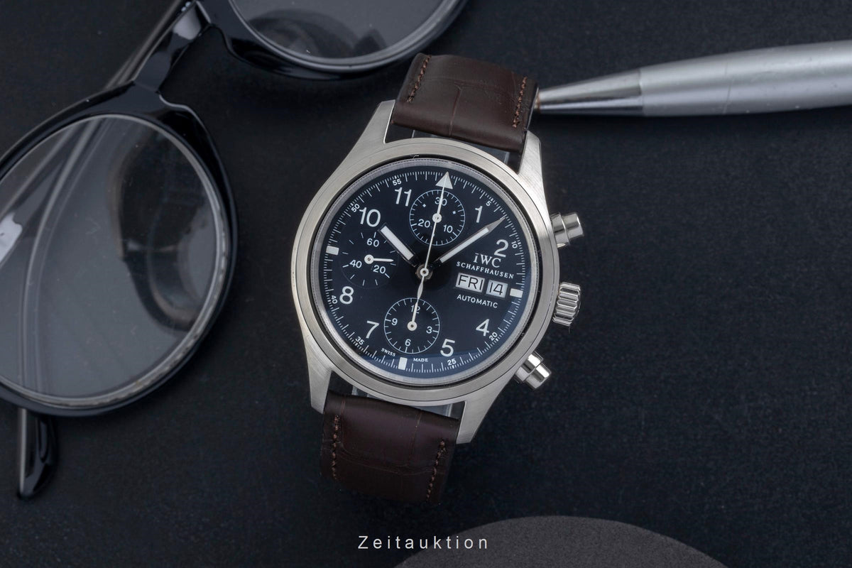 IWC Fliegerchronograph cronografo acciaio automatismo orologio da uomo IW370603  [2605058]