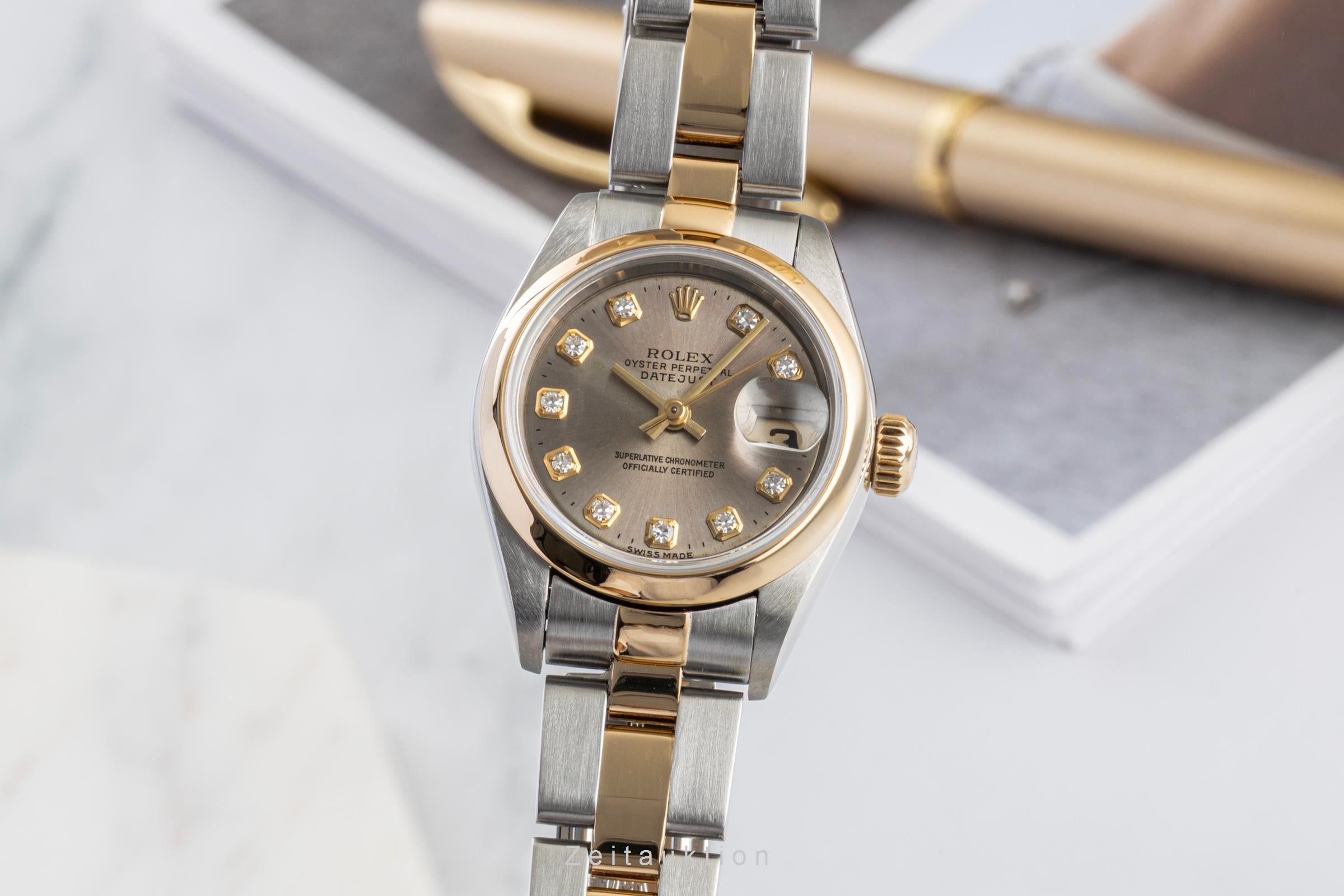 Rolex Lady Datejust acero / oro automático reloj para damas  69163  [2605061]